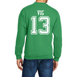 AHUNDYP #13 Kaden Vig North Dakota Football Sport Adult Crew