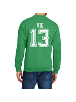 AHUNDYP #13 Kaden Vig North Dakota Football Sport Adult Crew AHUNDYP #13 Kaden Vig North Dakota Football Sport Adult Crew