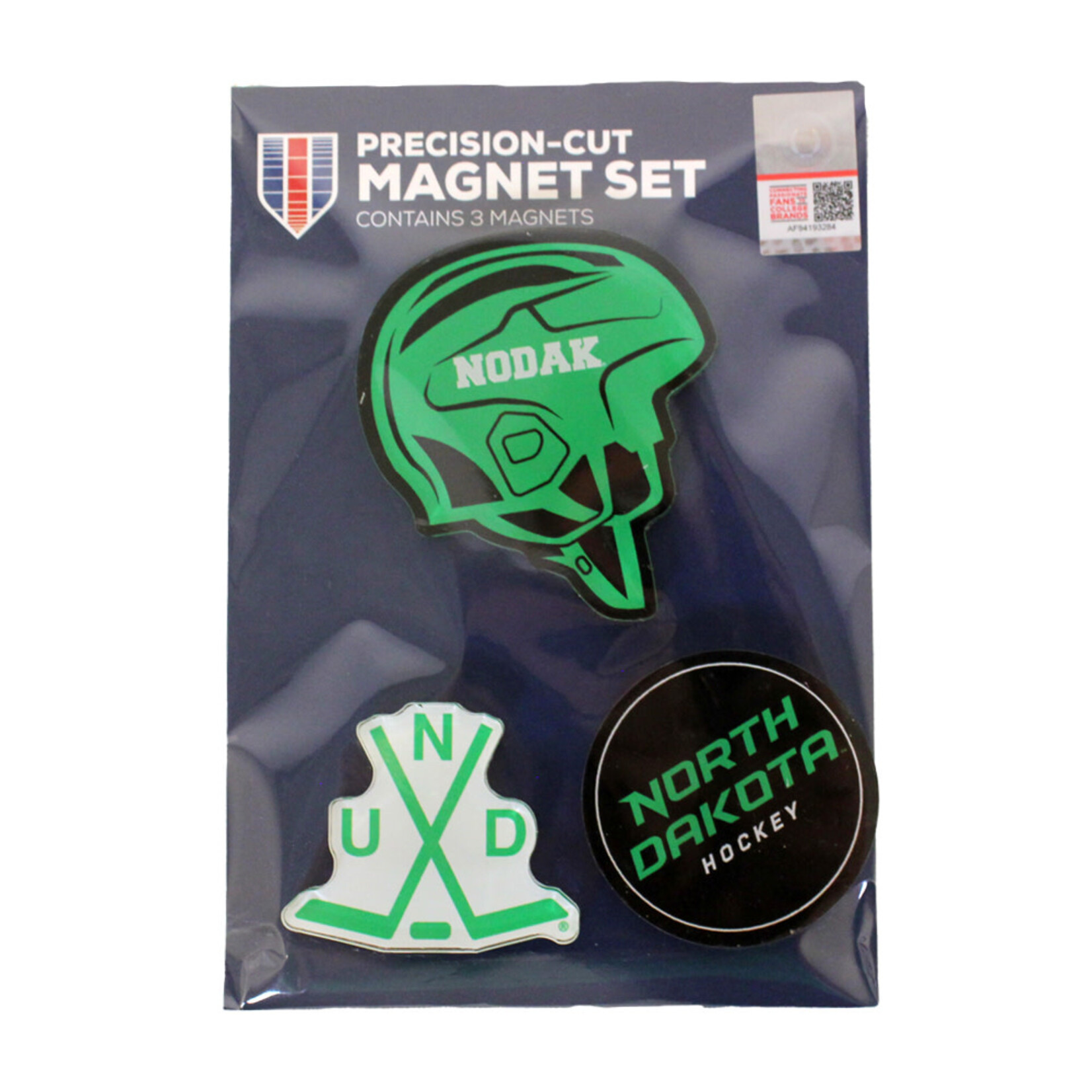 Wincraft 3 Pack North Dakota Hockey Acrylic Magnets