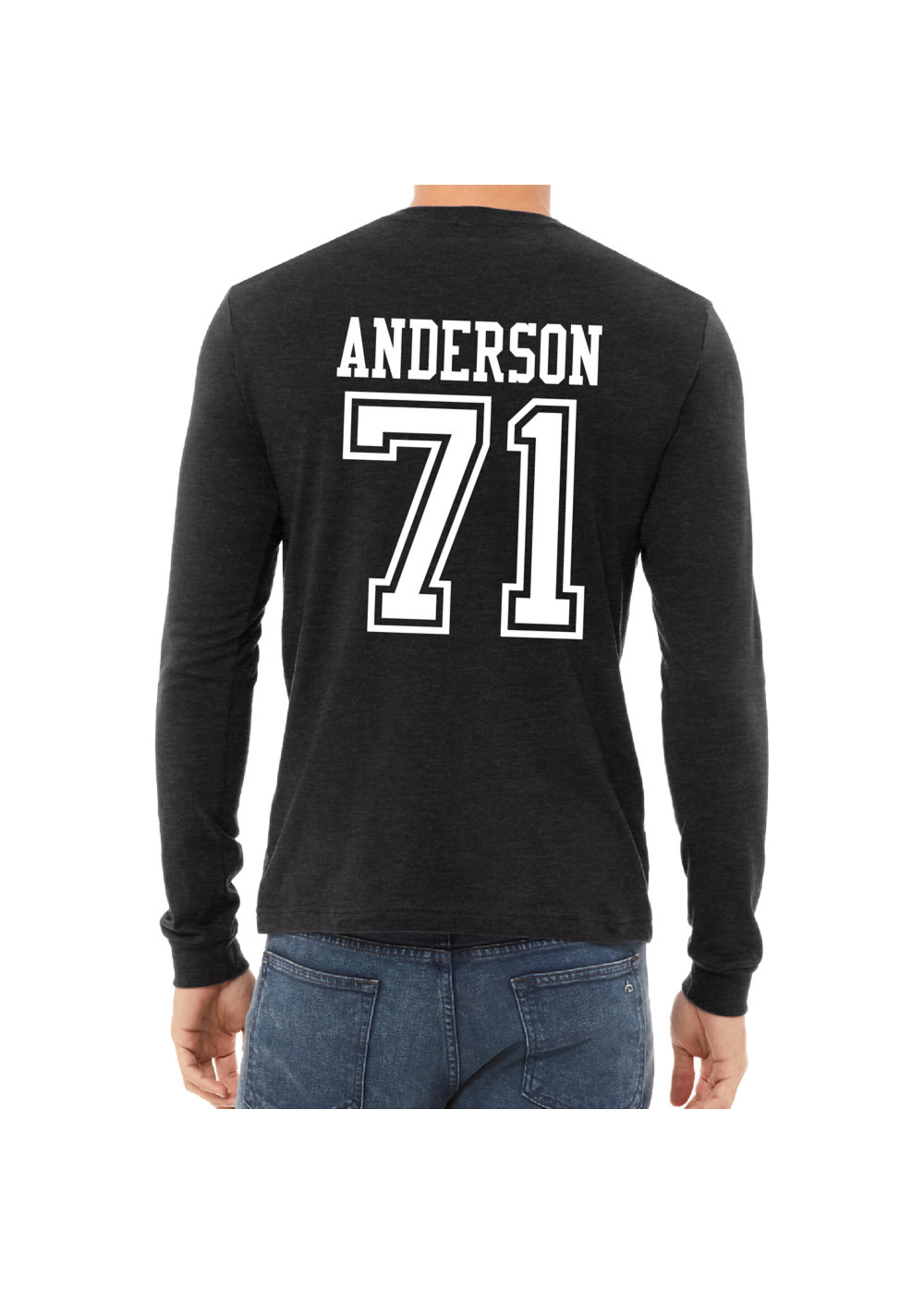 AHUNDYP #71 Seth Anderson North Dakota Football Sport Adult Long Sleeve
