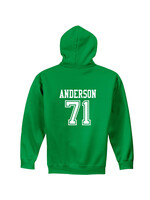 AHUNDYP #71 Seth Anderson North Dakota Football Sport Youth Hood