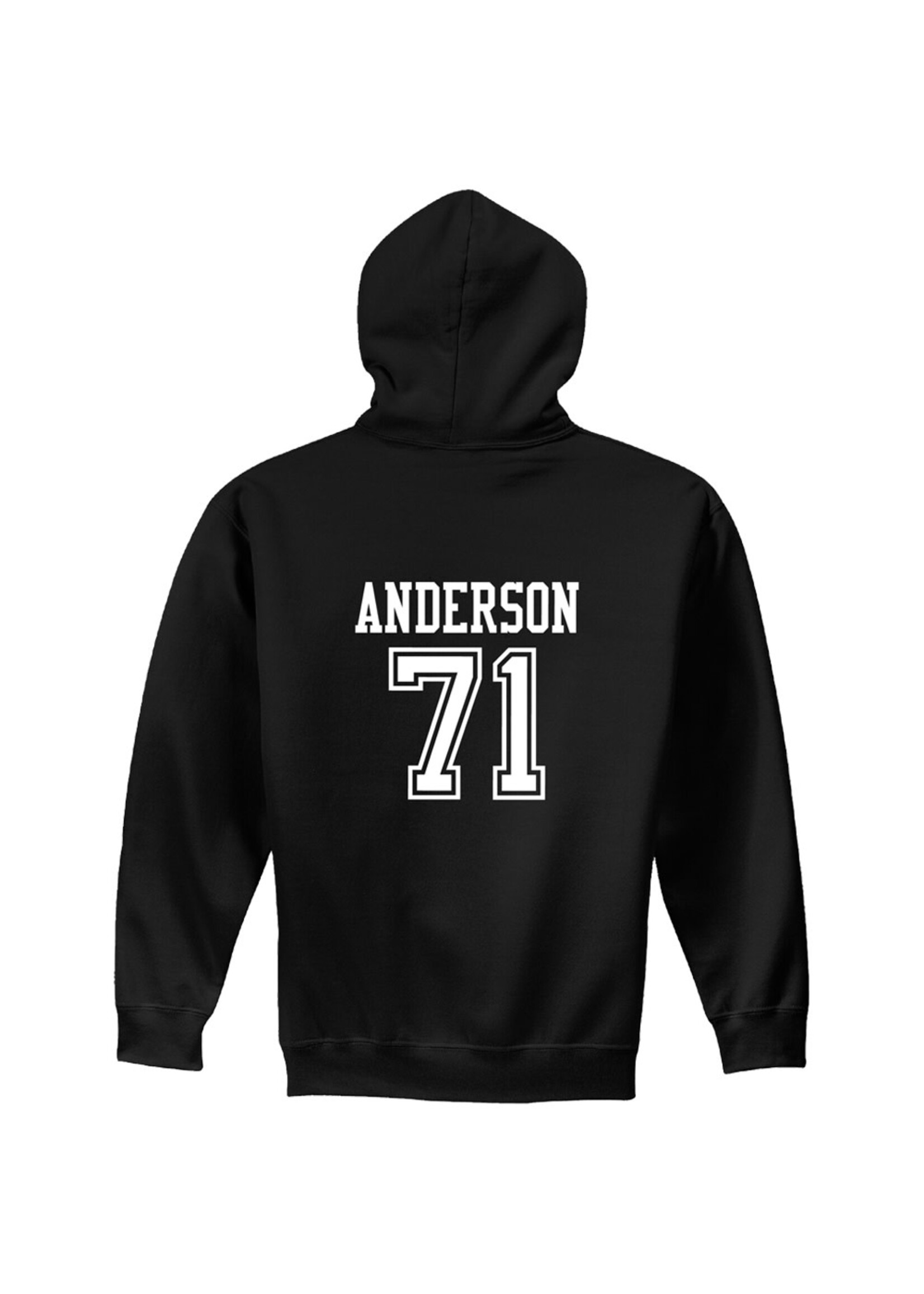 AHUNDYP #71 Seth Anderson North Dakota Football Sport Youth Hood