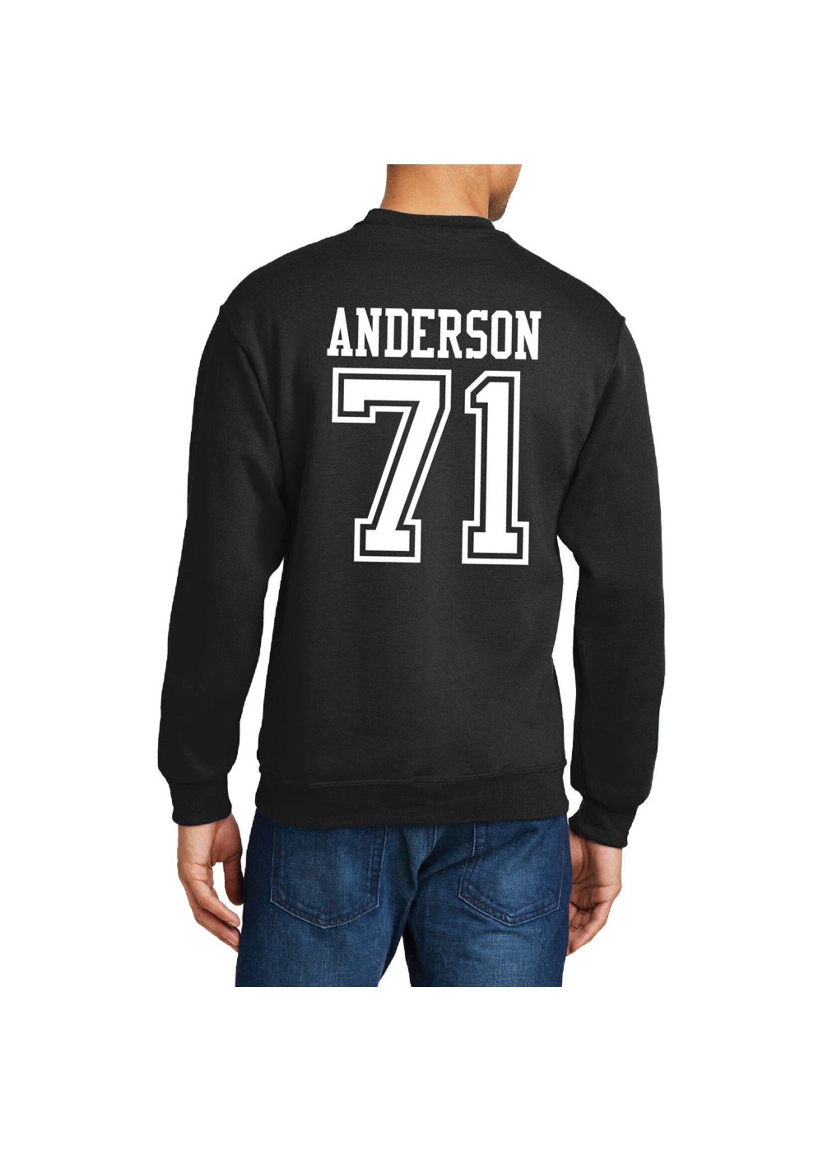 AHUNDYP #71 Seth Anderson North Dakota Football Sport Adult Crew
