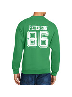 AHUNDYP #86 Karter Peterson North Dakota Football Sport Adult Crew