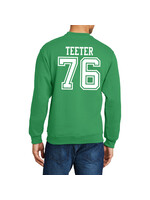 AHUNDYP #76 Ayden Teeter North Dakota Football Sport Adult Crew