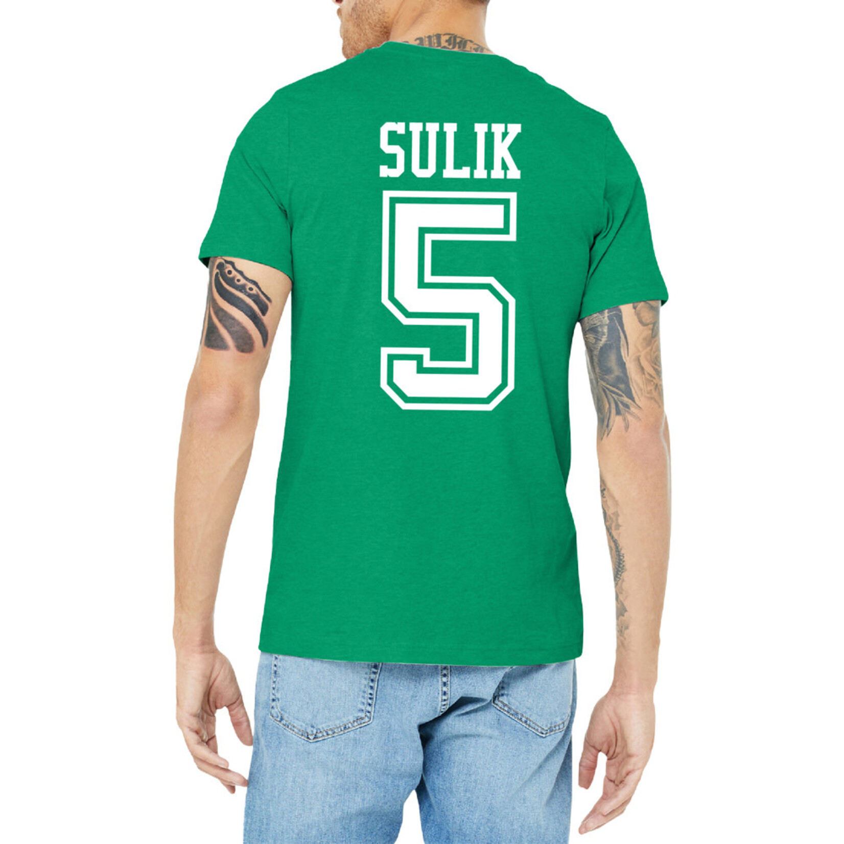 AHUNDYP #5 Jack Sulik North Dakota Football Sport Adult Tee