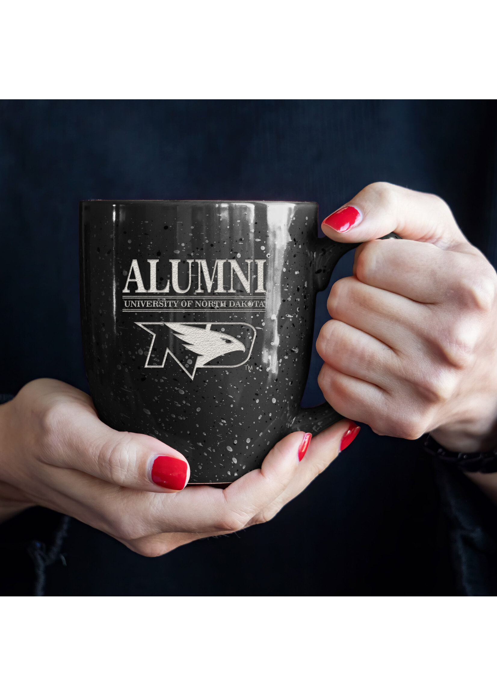 Rico Industries UND Fighting Hawks Alumni 16oz Bistro Mug