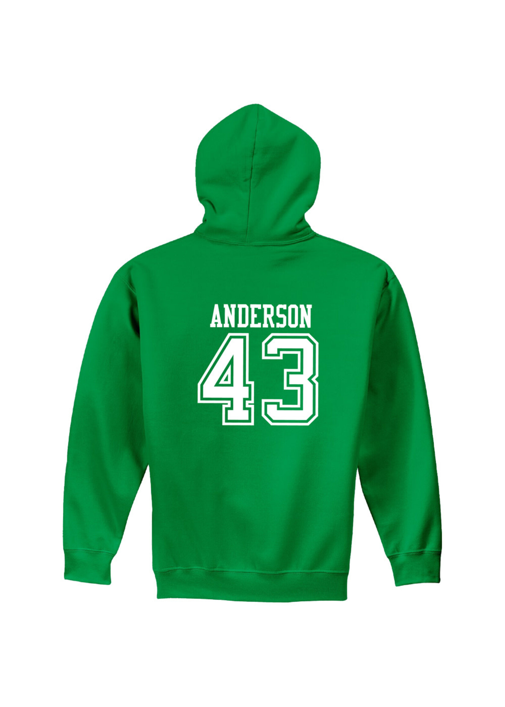 AHUNDYP #43 Gabriel Anderson North Dakota Football Sport Adult Hood