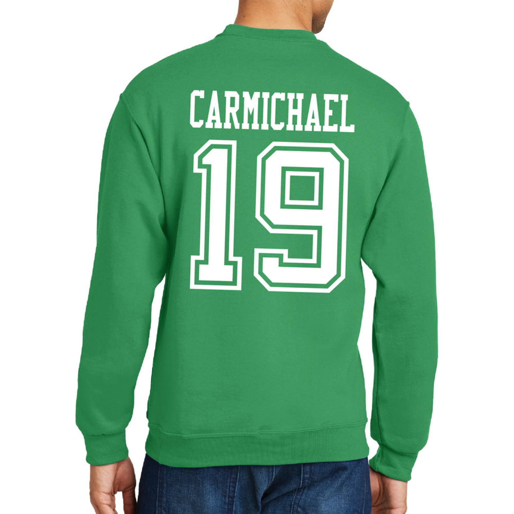AHUNDYP #19 Idrique Carmichael North Dakota Football Sport Adult Crew