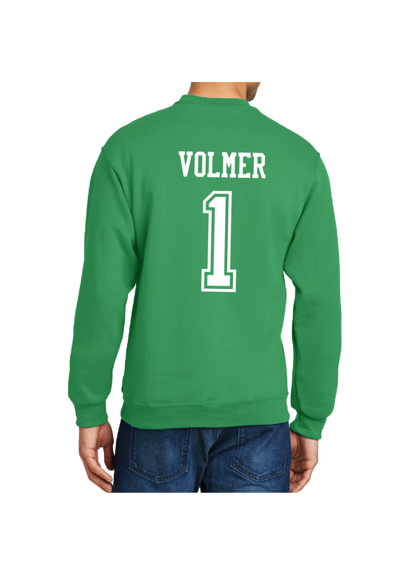 AHUNDYP #1 Skyler Volmer North Dakota Basketball Sport Adult Crew