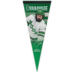 Wincraft Jake Livanavage #4 UND Hockey 12" x 30" Player Pennant