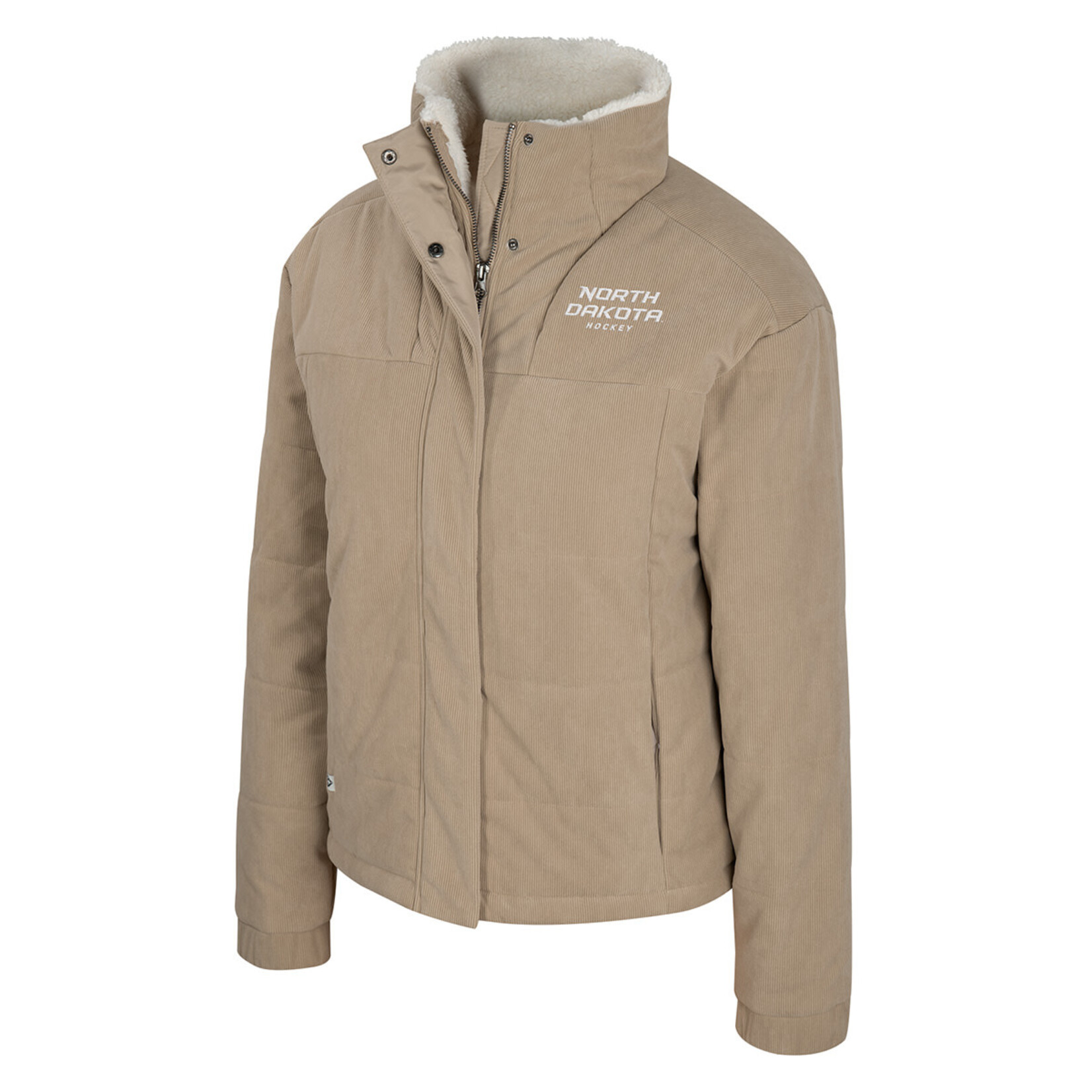 Colosseum Athletics Lux Corduroy North Dakota Puffer Jacket