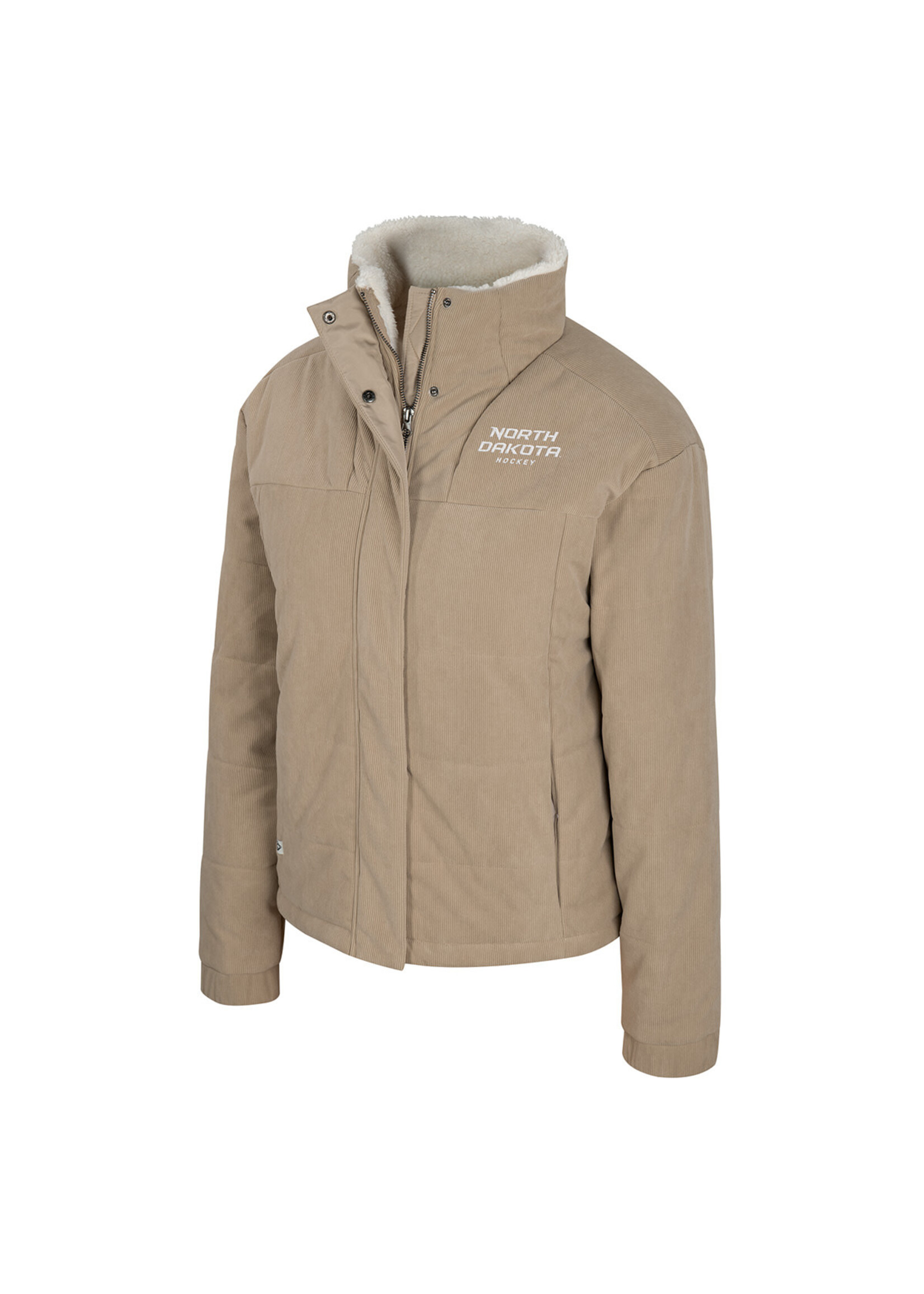 Colosseum Athletics Lux Corduroy North Dakota Puffer Jacket