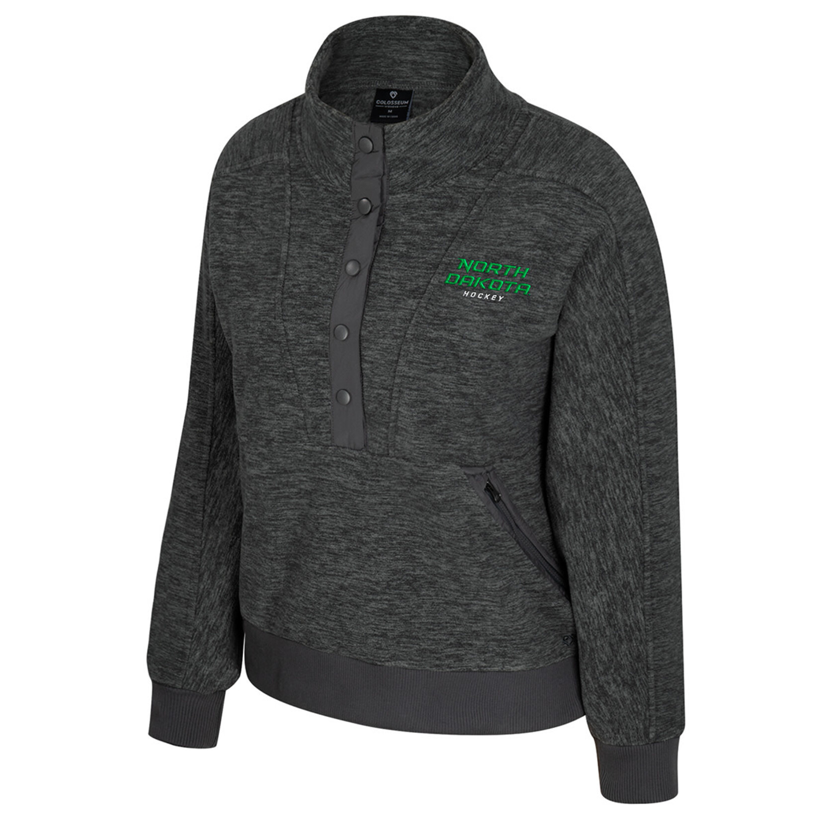 Colosseum Athletics Ladies North Dakota Hockey 1/2 Snap Jacket