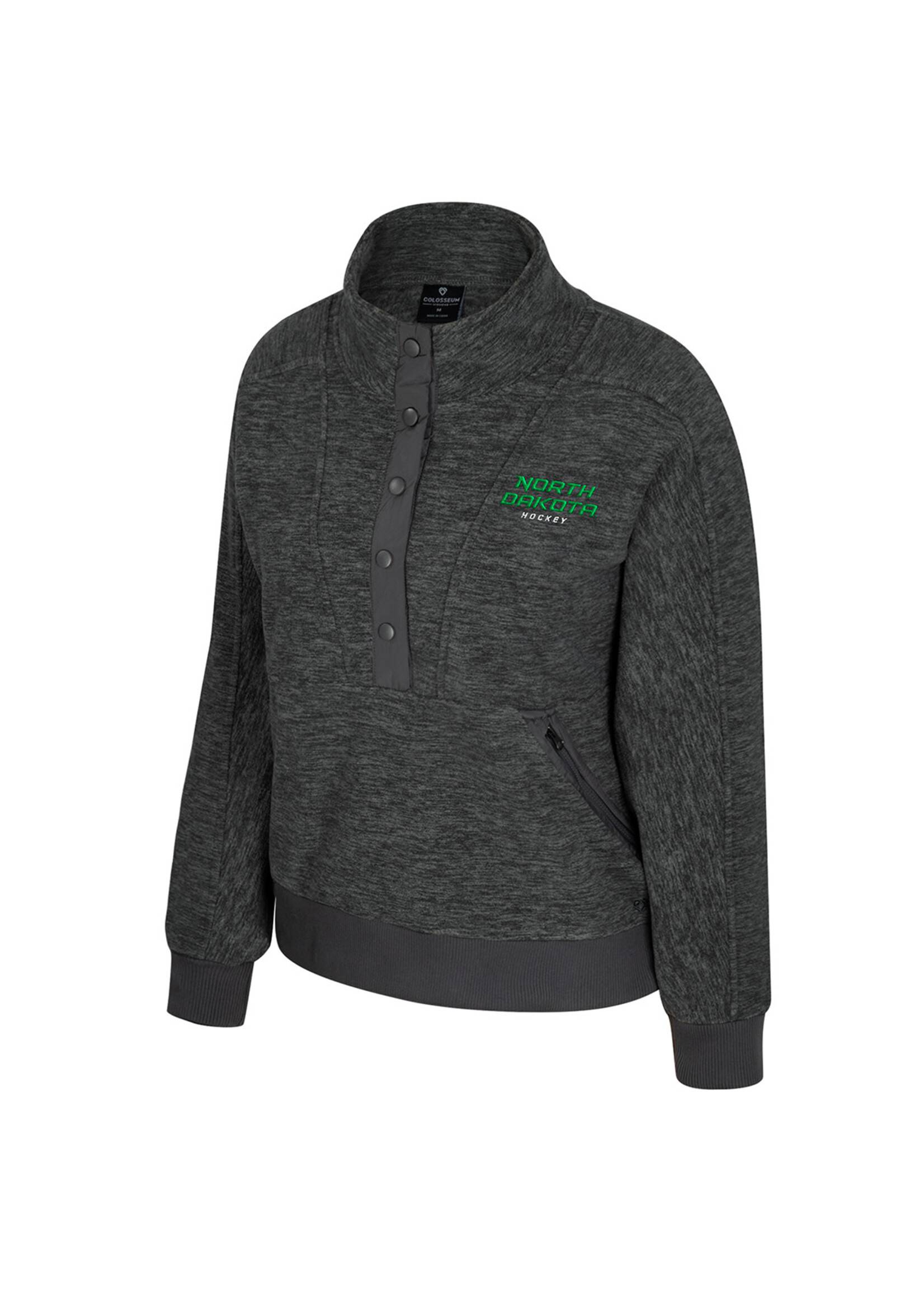 Colosseum Athletics Ladies North Dakota Hockey 1/2 Snap Jacket
