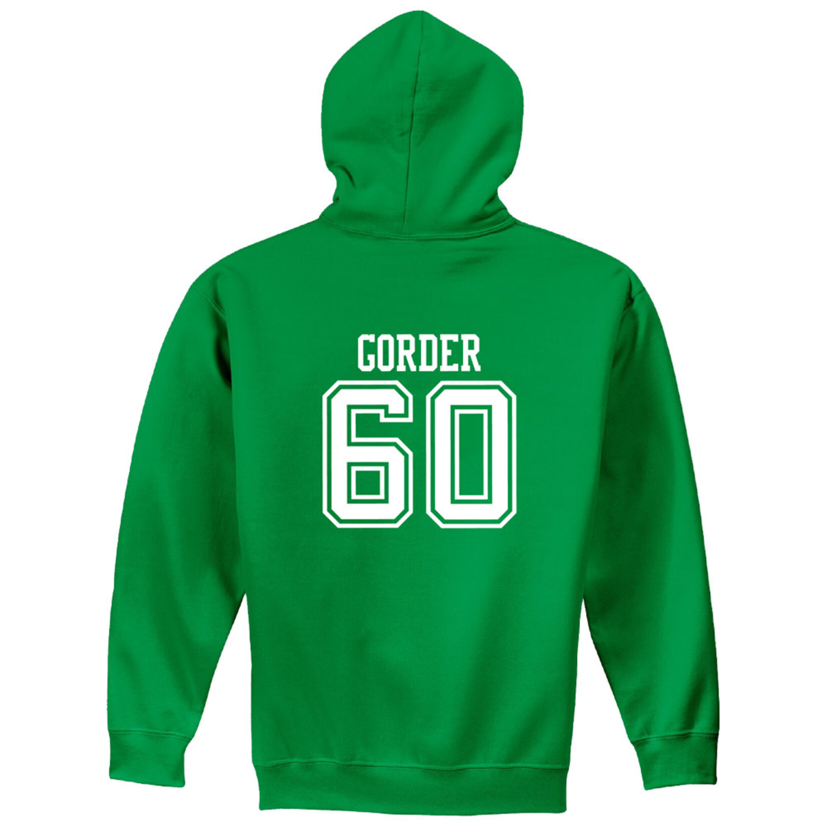 AHUNDYP #60 Carter Gorder North Dakota Football Sport Adult Hood