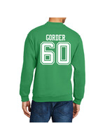 AHUNDYP #60 Carter Gorder North Dakota Football Sport Adult Crew AHUNDYP #60 Carter Gorder North Dakota Football Sport Adult Crew