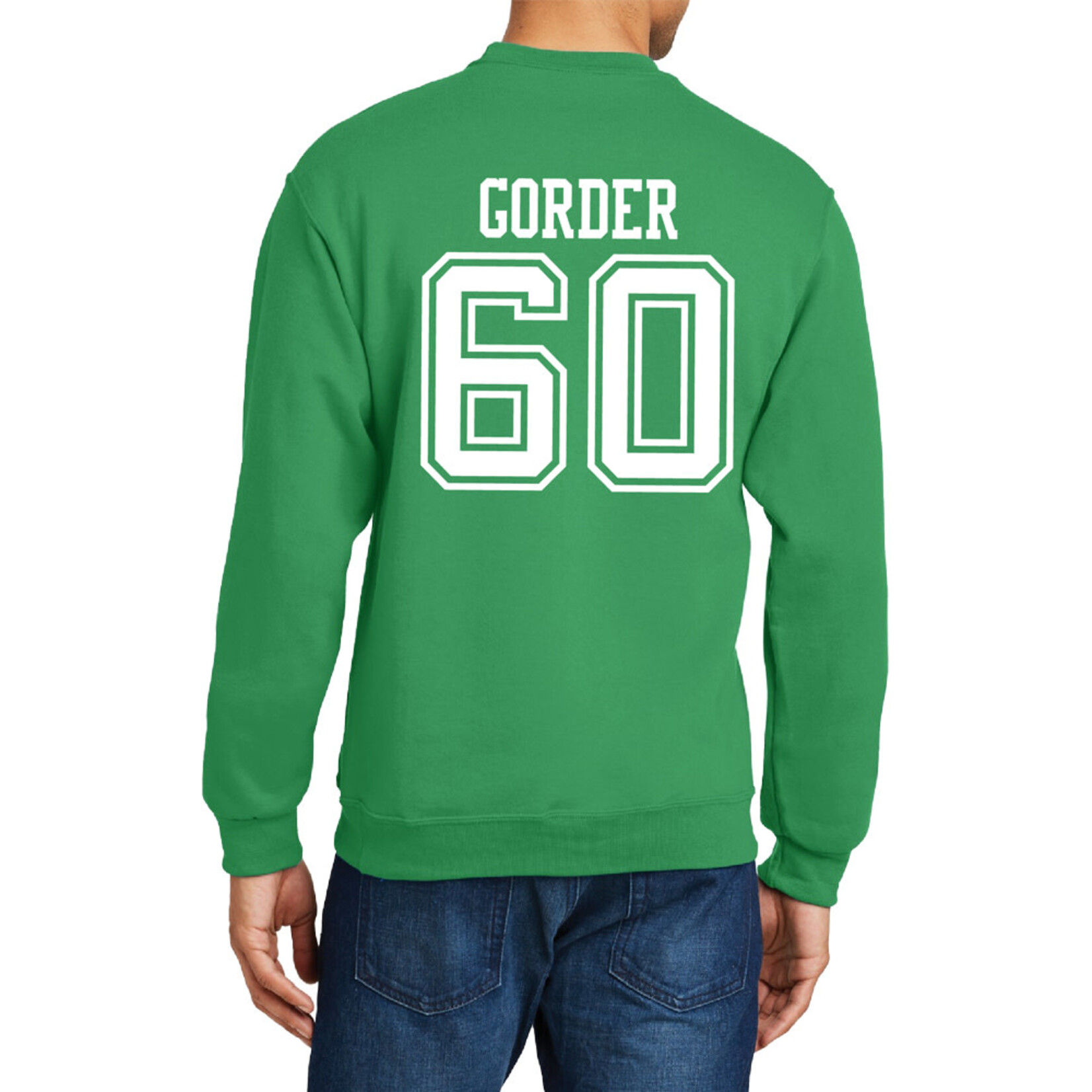 AHUNDYP #60 Carter Gorder North Dakota Football Sport Adult Crew