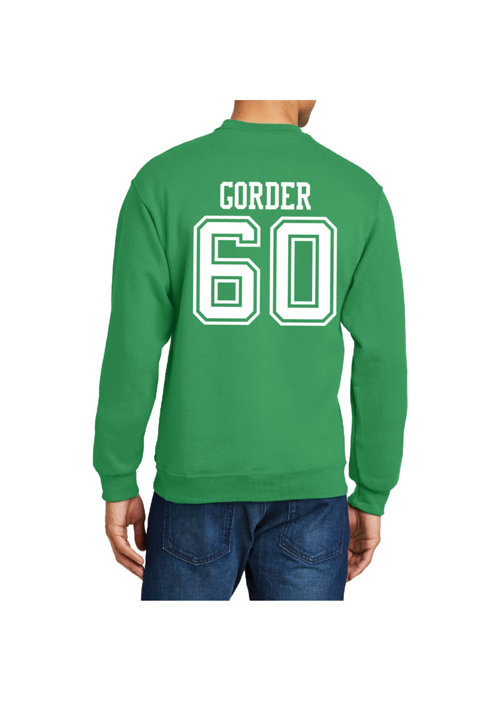 AHUNDYP #60 Carter Gorder North Dakota Football Sport Adult Crew
