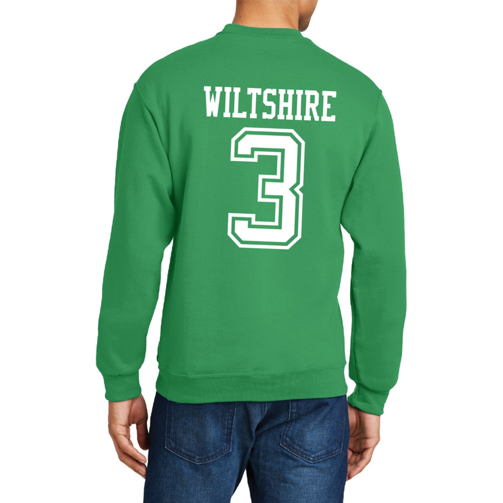 AHUNDYP #3 Jonethan Wiltshire North Dakota Football Sport Adult Crew