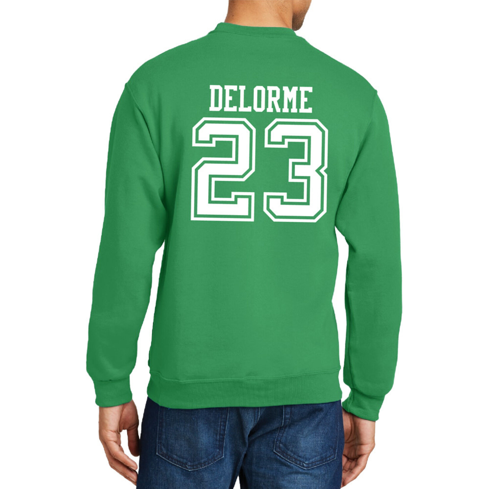 AHUNDYP #23 Wylee Delorme North Dakota Basketball Sport Adult Crew