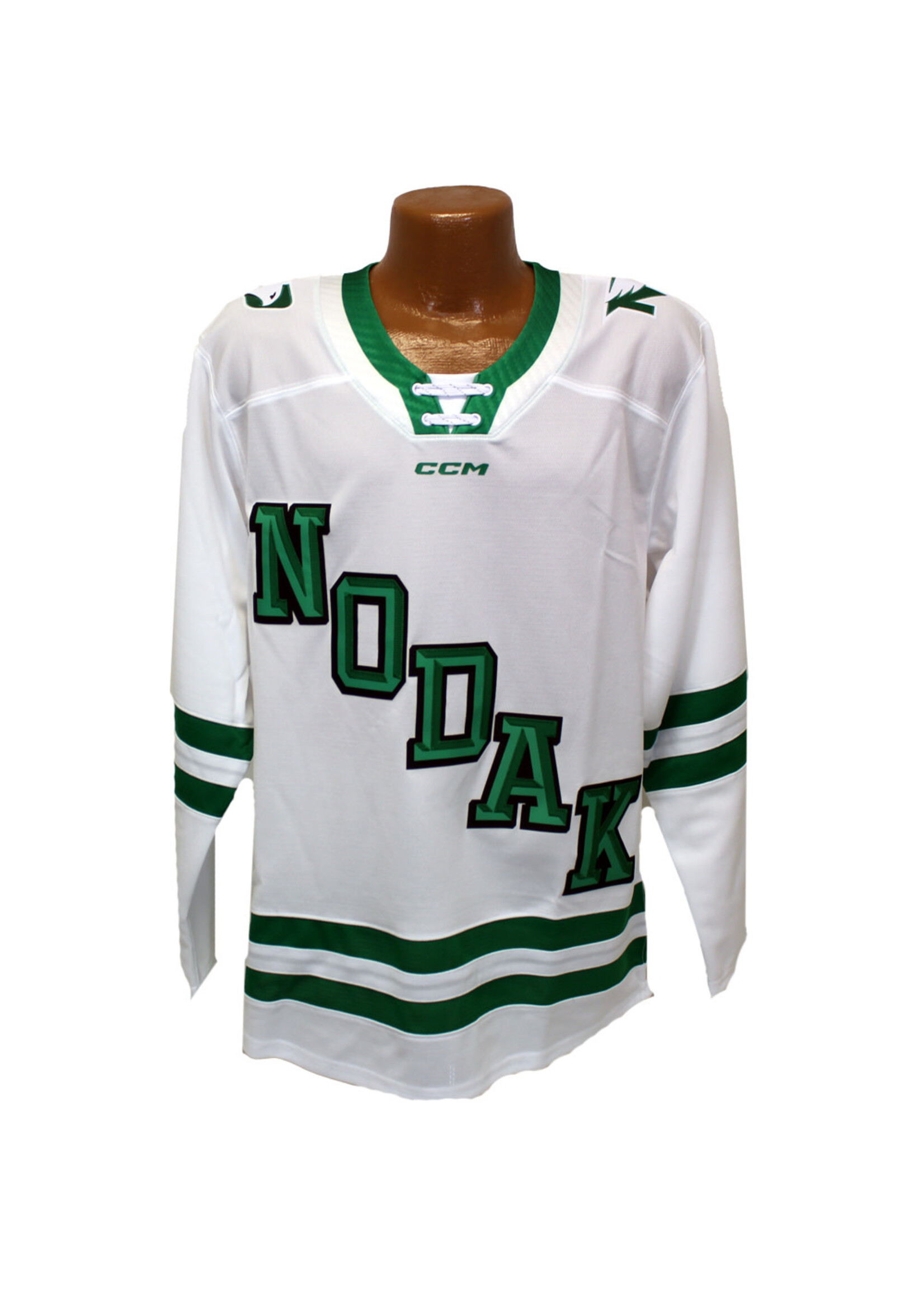 CCM Hockey CCM Authentic Home Alt. White NODAK Hockey Jersey
