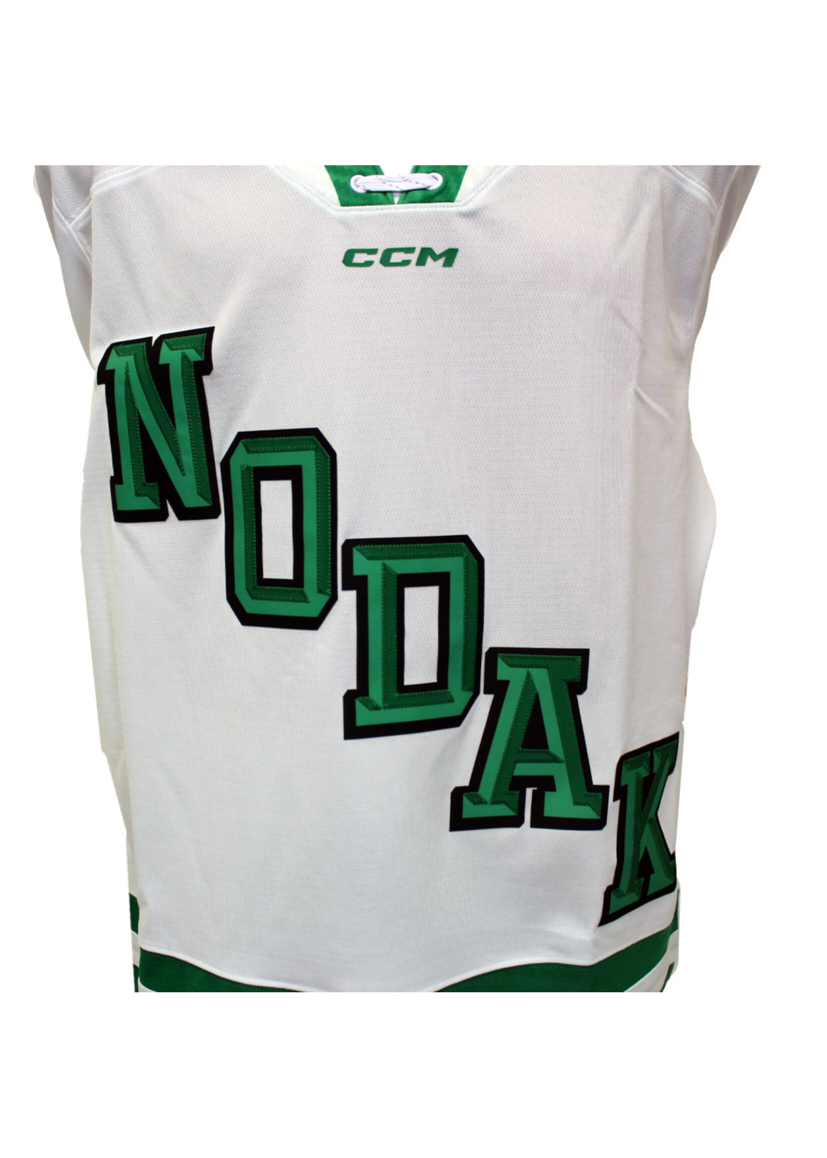CCM Hockey CCM Authentic Home Alt. White NODAK Hockey Jersey