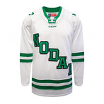 CCM Hockey CCM Authentic Home Alt. White NODAK Hockey Jersey