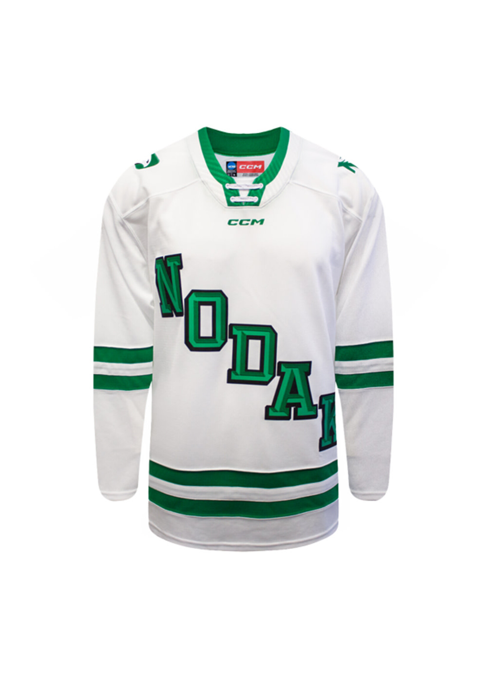 CCM Hockey CCM Authentic Home Alt. White NODAK Hockey Jersey