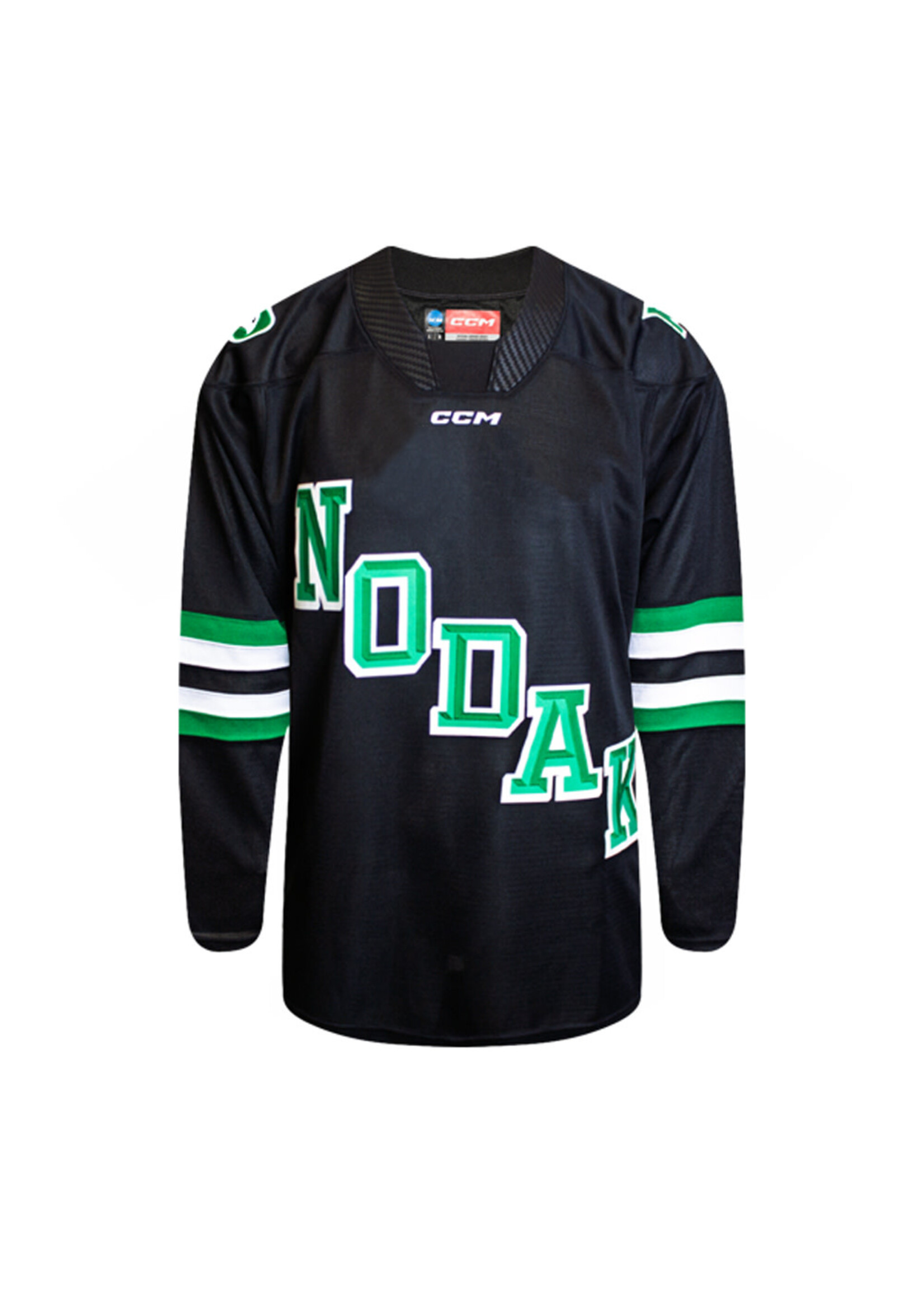 CCM Hockey CCM Replica Road Alt. Black NODAK Hockey Jersey
