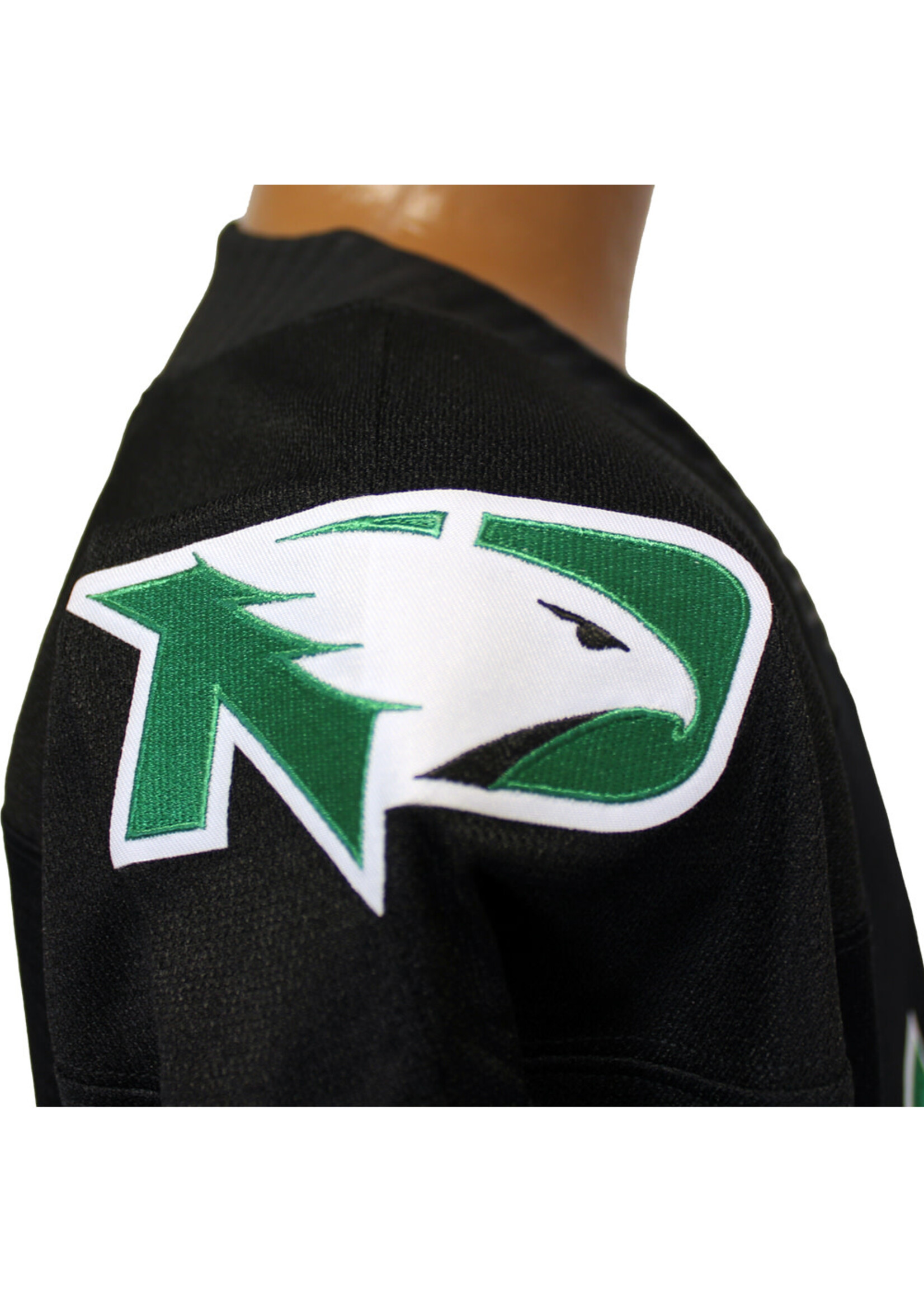 CCM Hockey CCM Replica Road Alt. Black NODAK Hockey Jersey