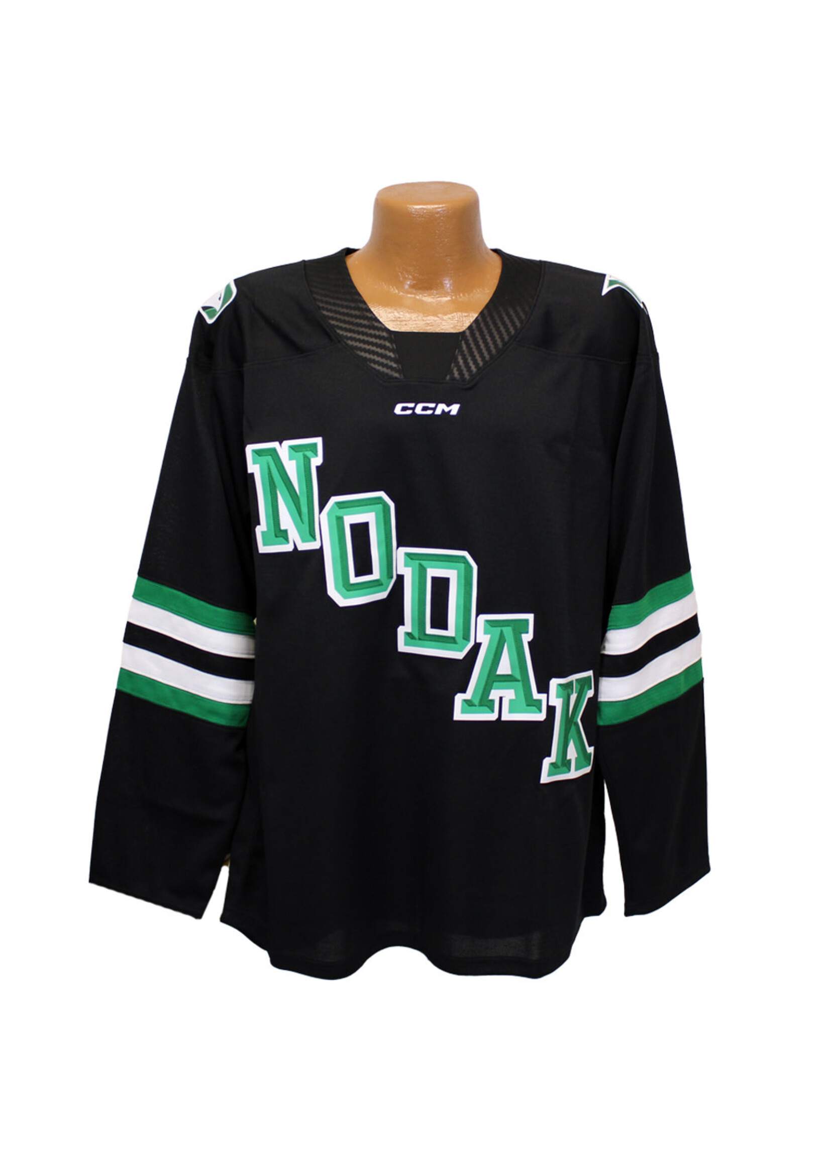 CCM Hockey CCM Replica Road Alt. Black NODAK Hockey Jersey