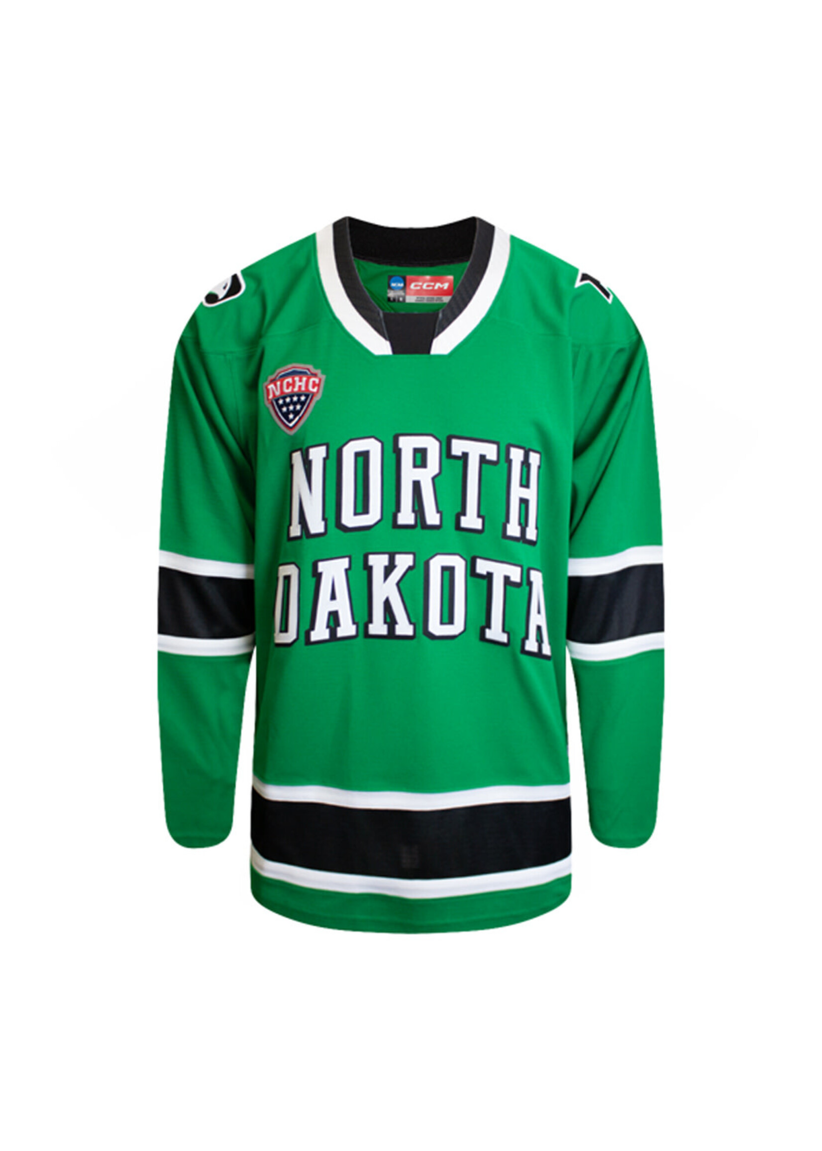 CCM Hockey Youth CCM Replica Road Kelly Green ND Hockey Jersey