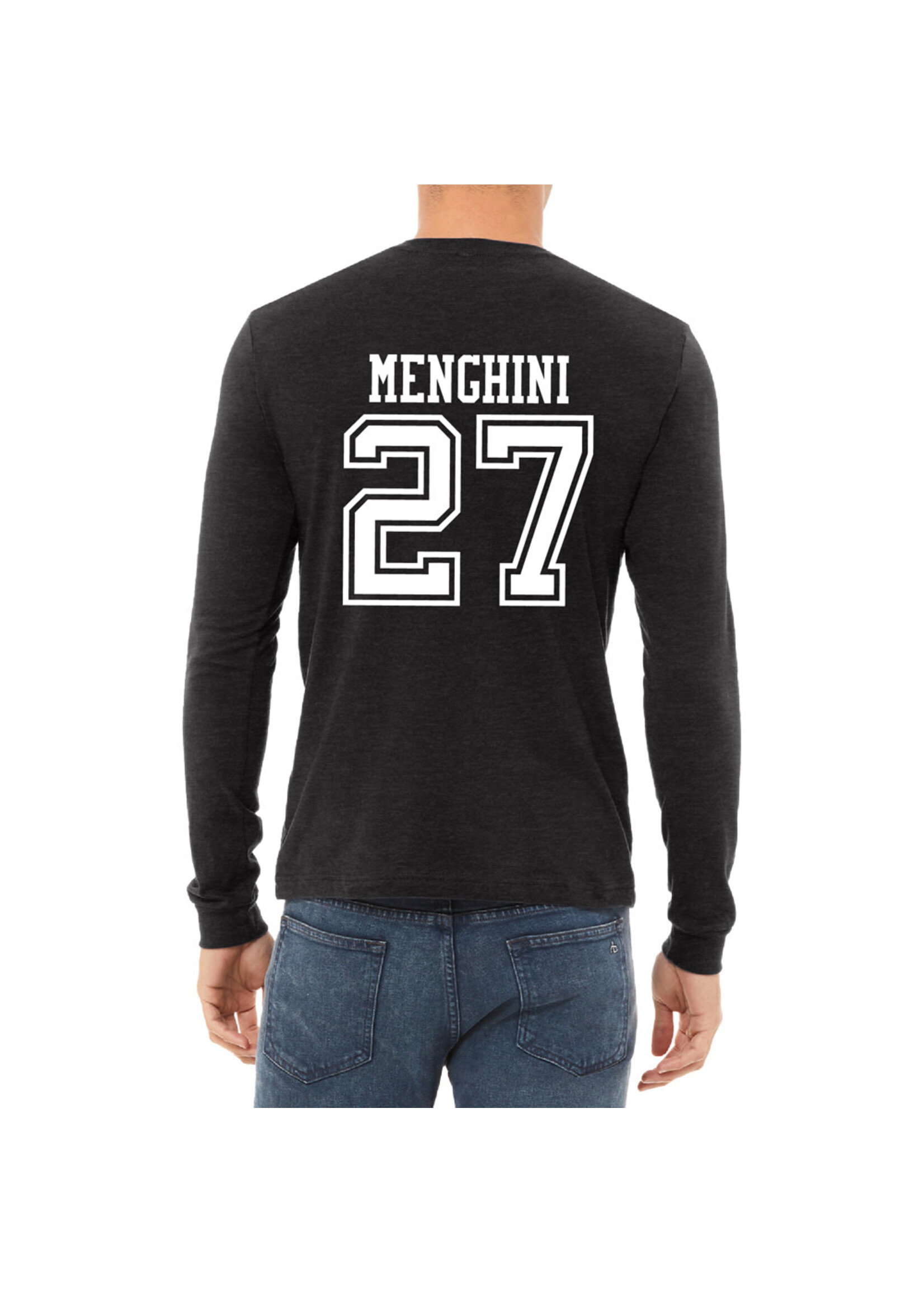 AHUNDYP #27 Anthony Menghini North Dakota Hockey Sport Adult Long Sleeve