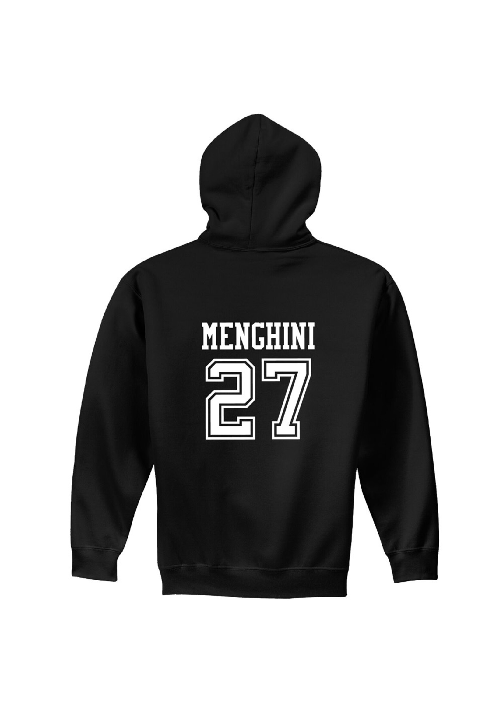 AHUNDYP #27 Anthony Menghini North Dakota Hockey Sport Youth Hood