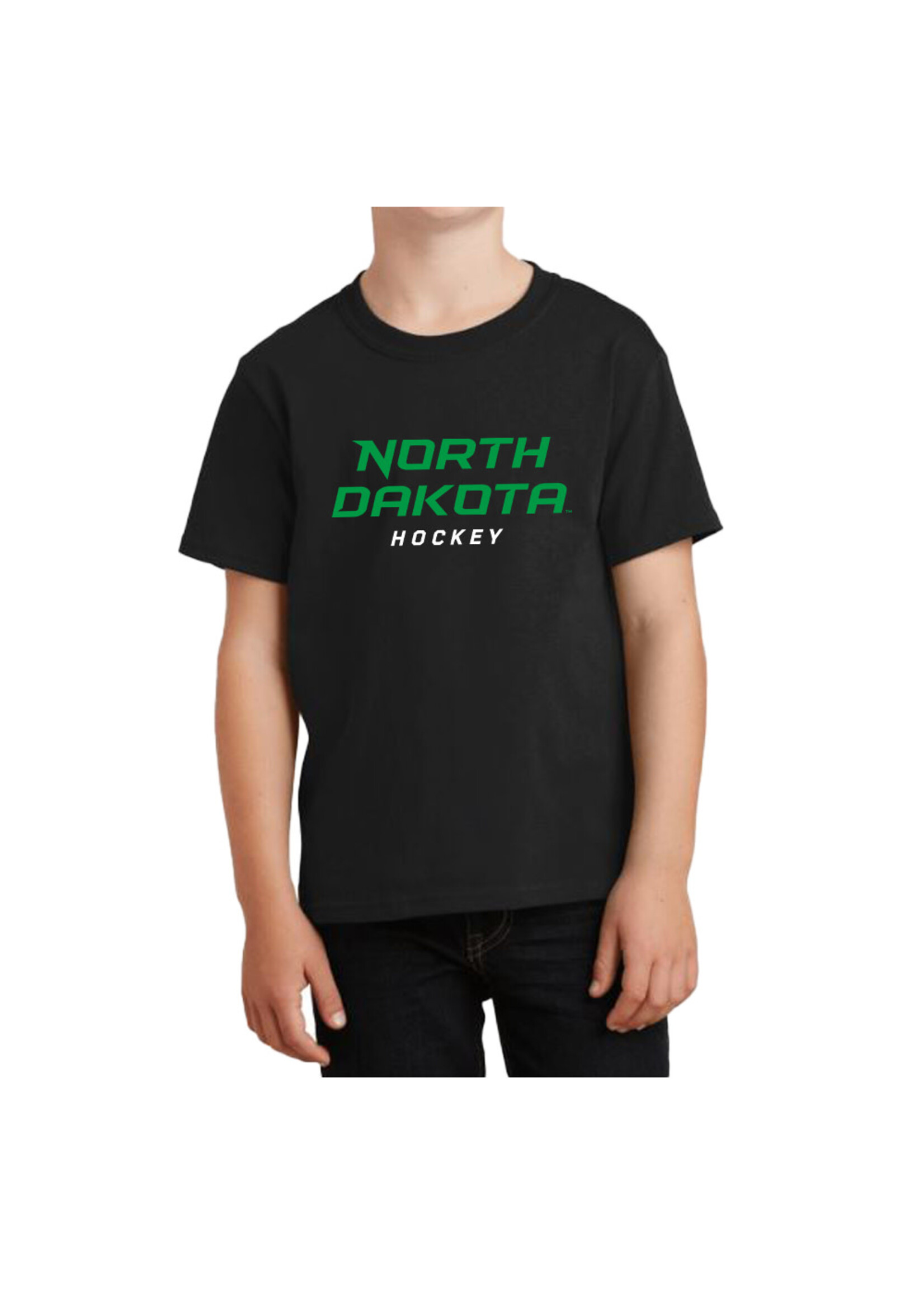 AHUNDYP #27 Anthony Menghini North Dakota Hockey Sport Youth Tee