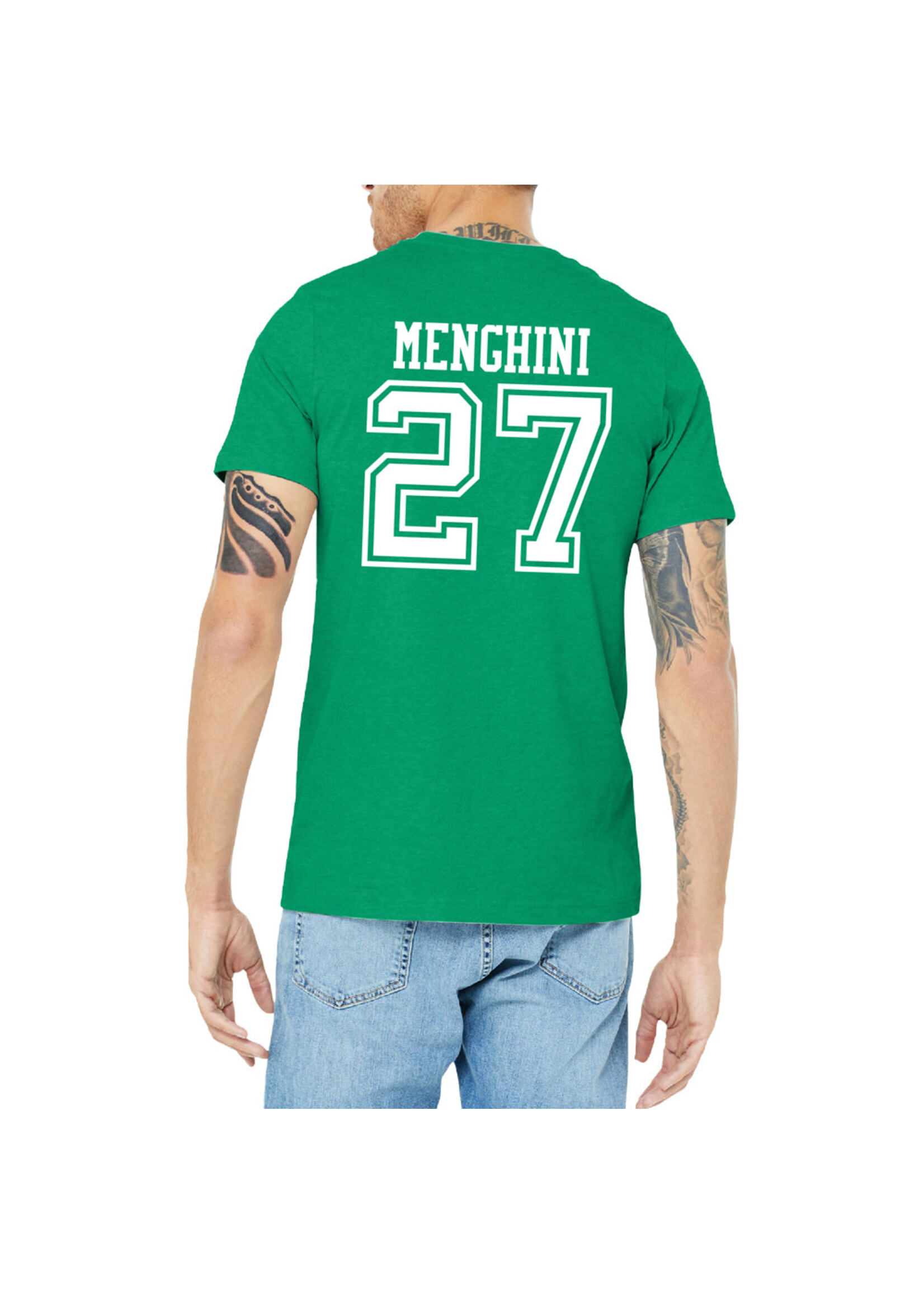 AHUNDYP #27 Anthony Menghini North Dakota Hockey Sport Adult Tee