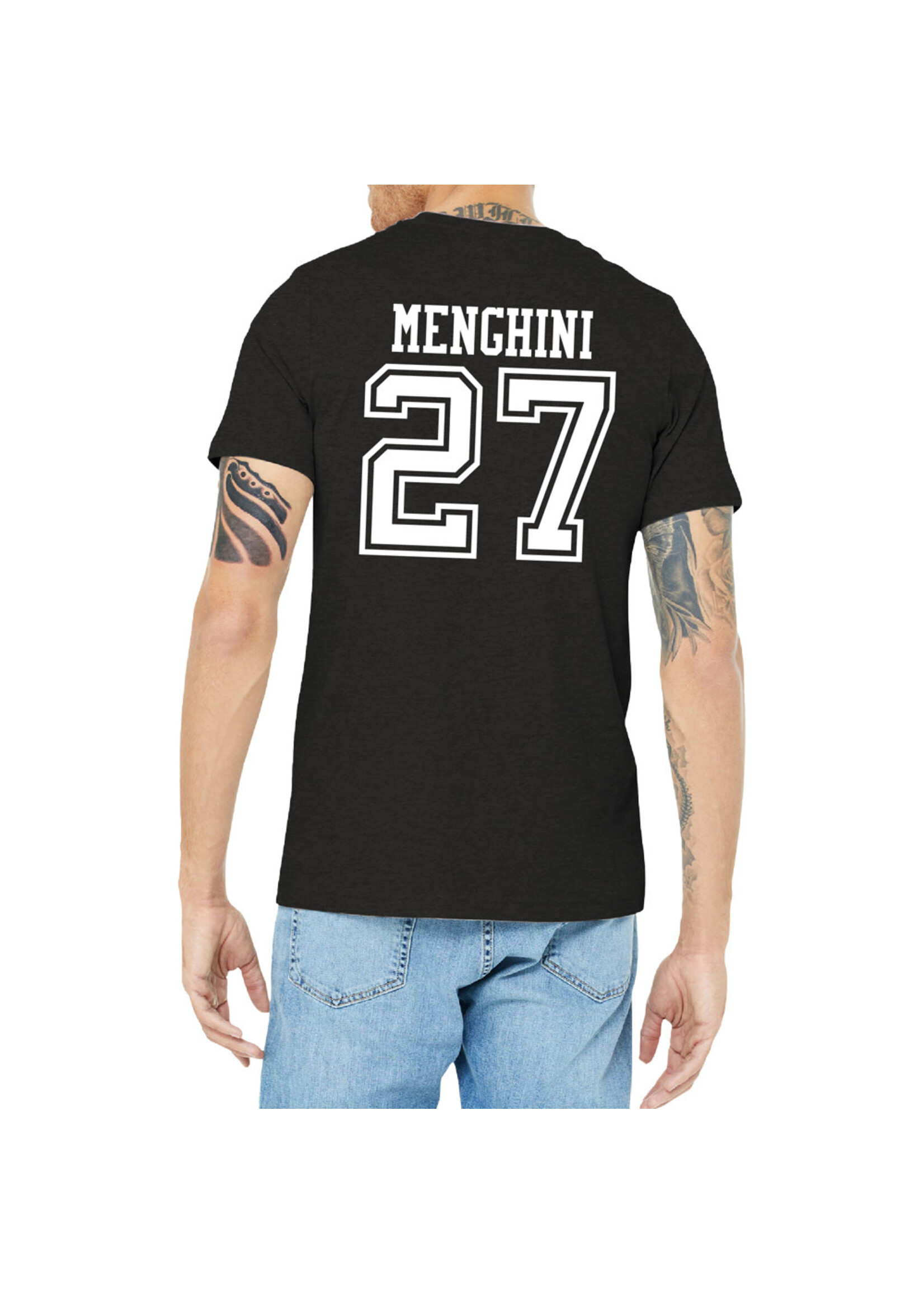 AHUNDYP #27 Anthony Menghini North Dakota Hockey Sport Adult Tee