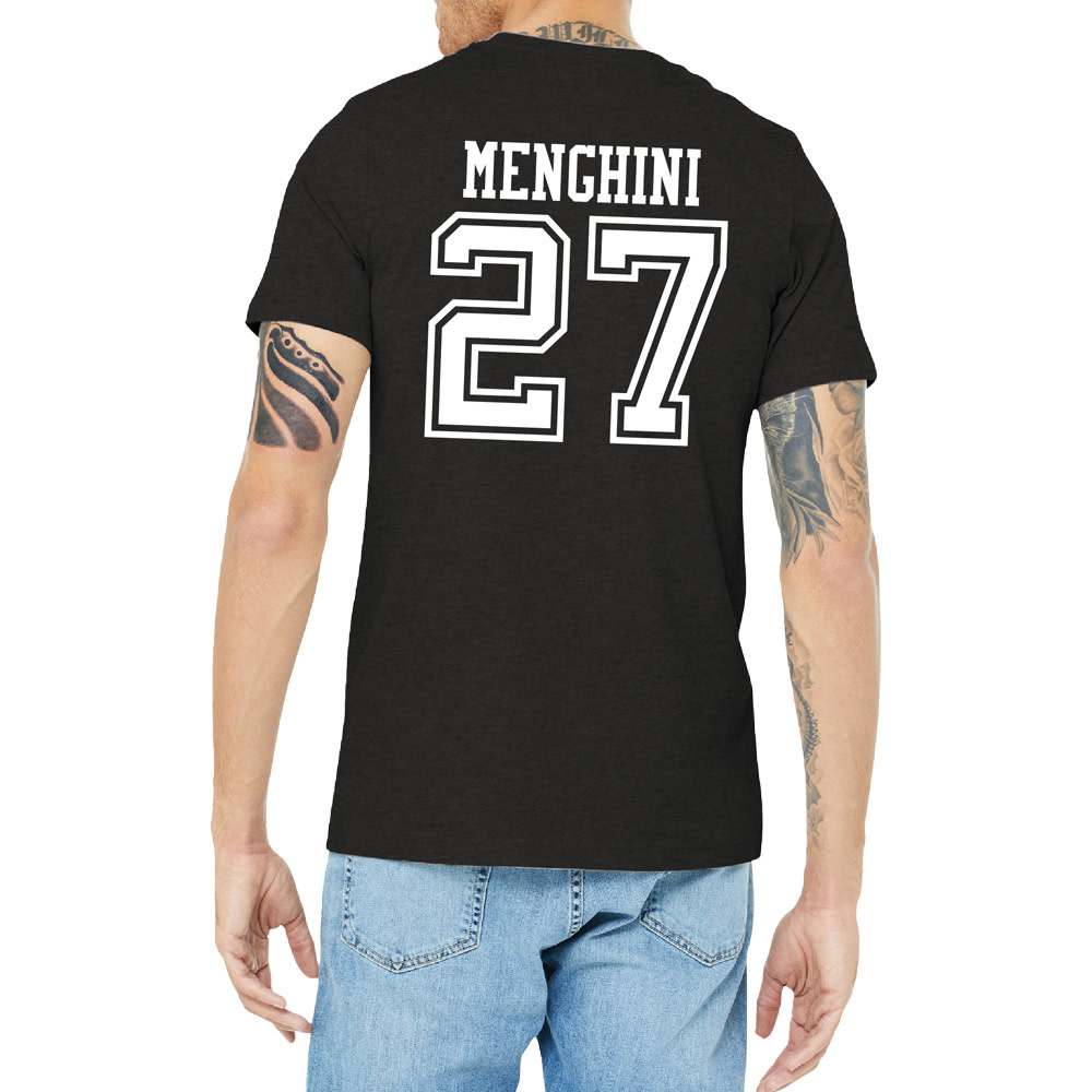 27 Anthony Menghini ND Hockey Sport Adult Tee - Sioux Shop at