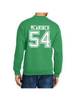 AHUNDYP #54 Frank McAninch North Dakota Football Sport Adult Crew