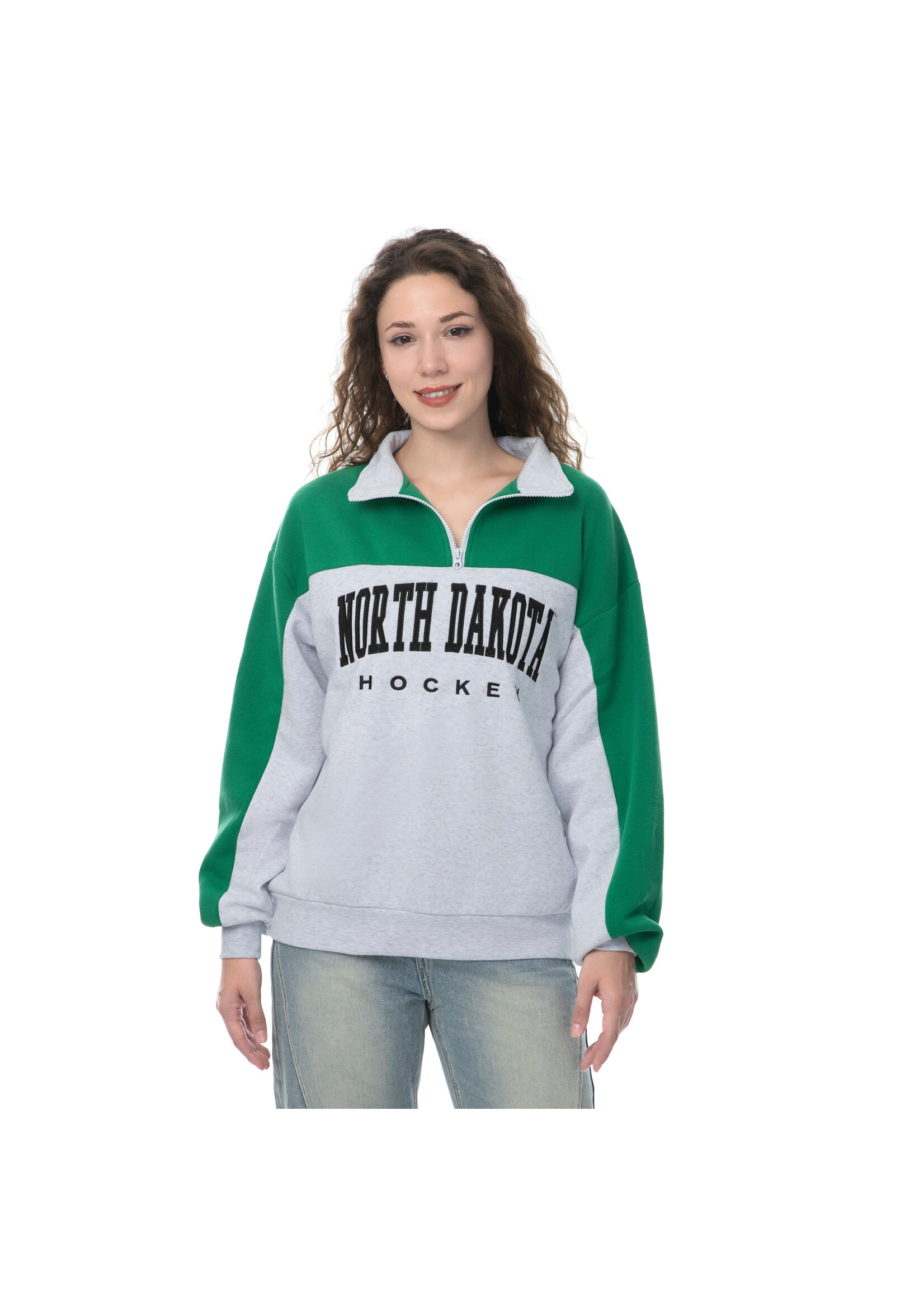 ZooZatZ North Dakota Hockey Sport 1/4 Zip