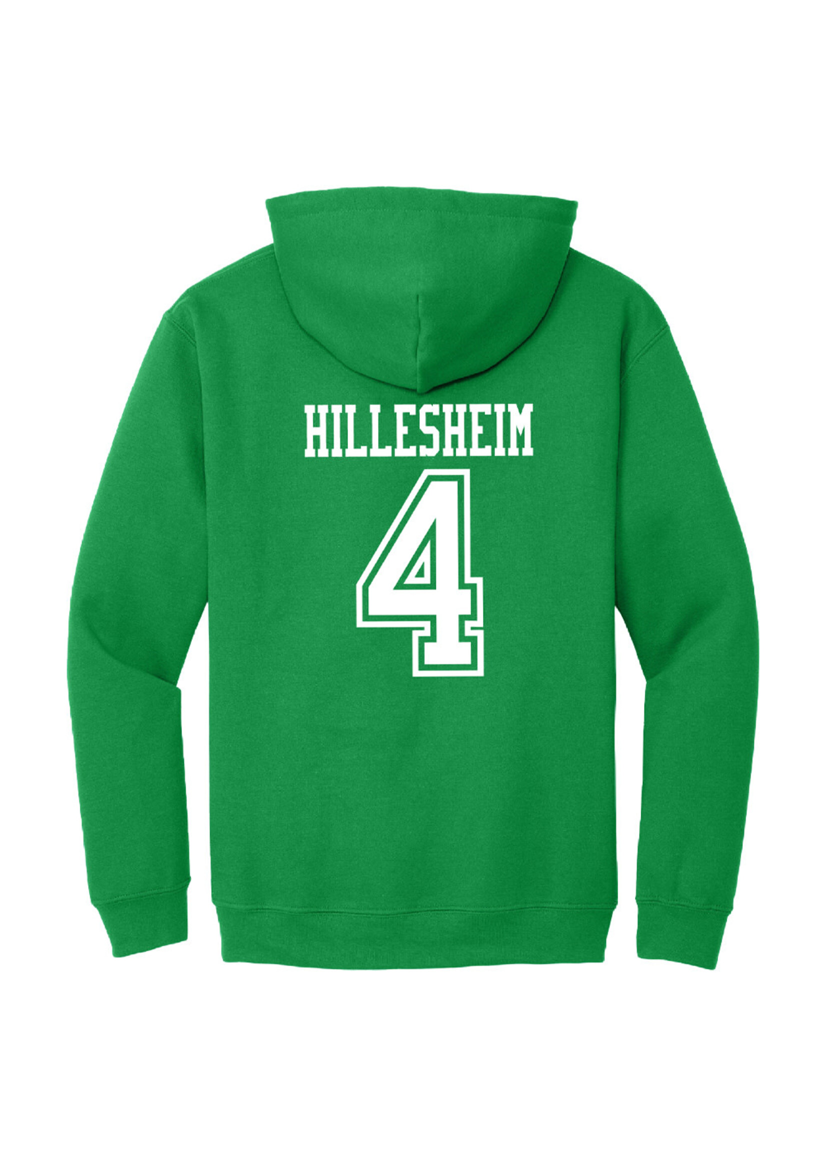 AHUNDYP #4 Lauren Hillesheim North Dakota Basketball Sport Adult Hood