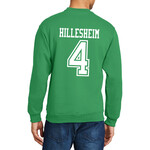 AHUNDYP #4 Lauren Hillesheim North Dakota Basketball Sport Adult Crew