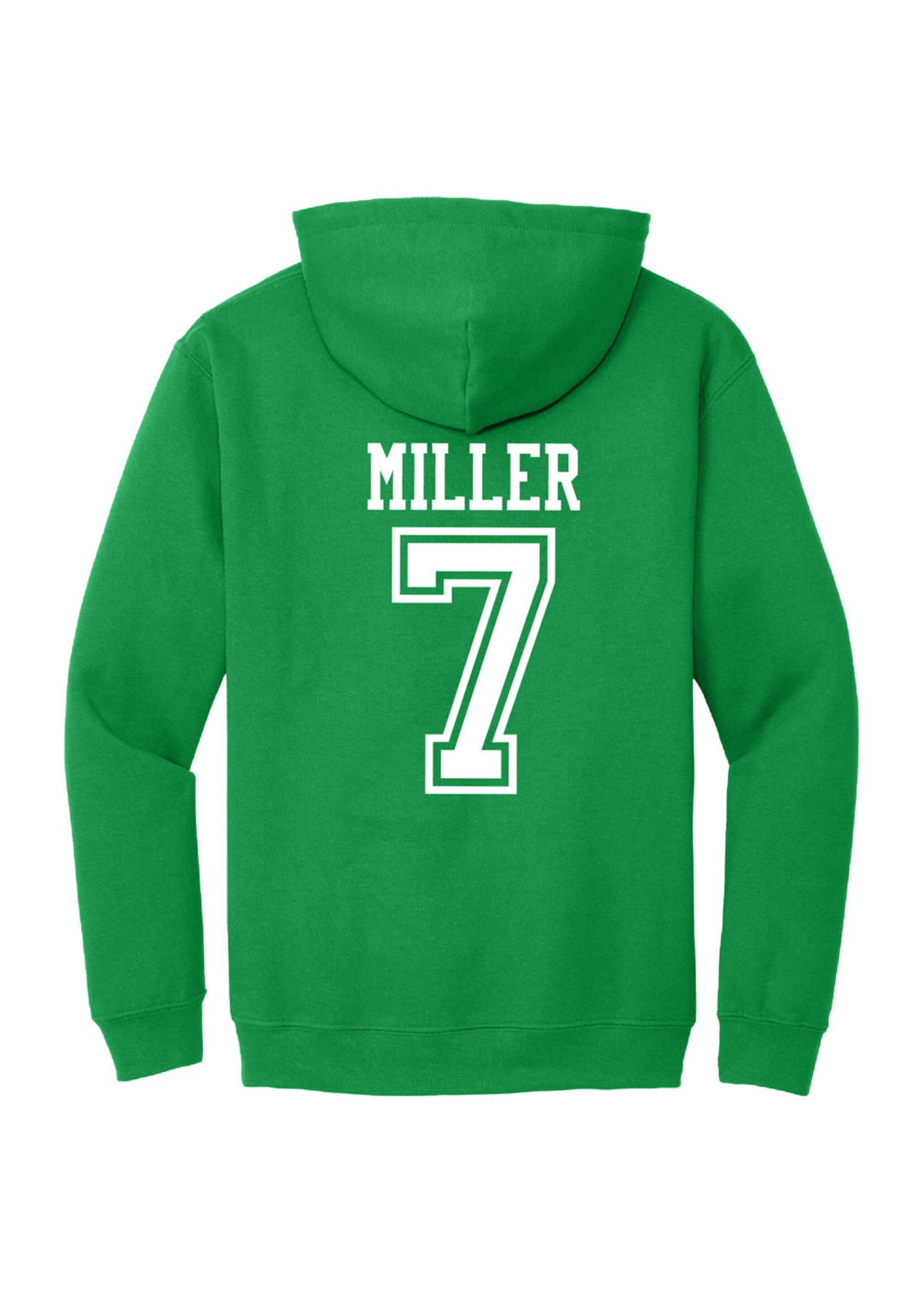 AHUNDYP #7 Hanna Miller North Dakota Basketball Sport Adult Hood