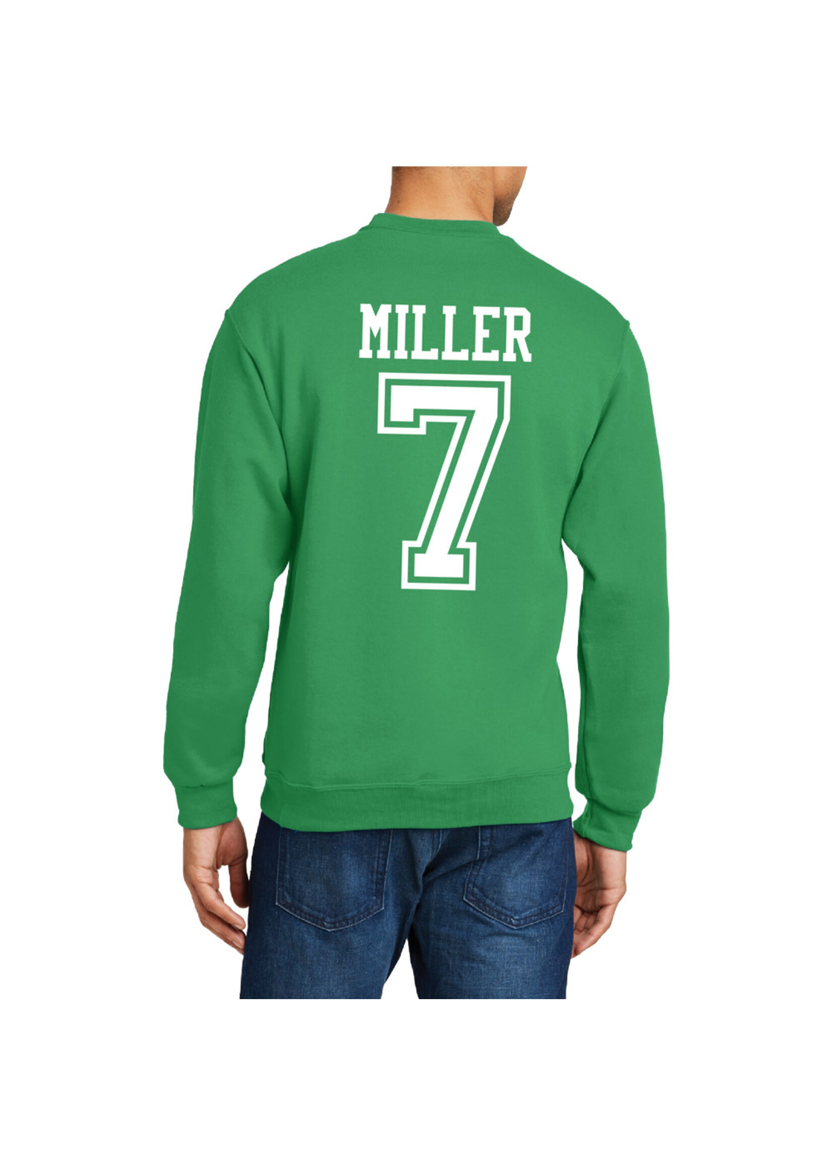 AHUNDYP #7 Hanna Miller North Dakota Basketball Sport Adult Crew