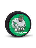 Wincraft Abram Wiebe #25 UND Hockey Player Puck