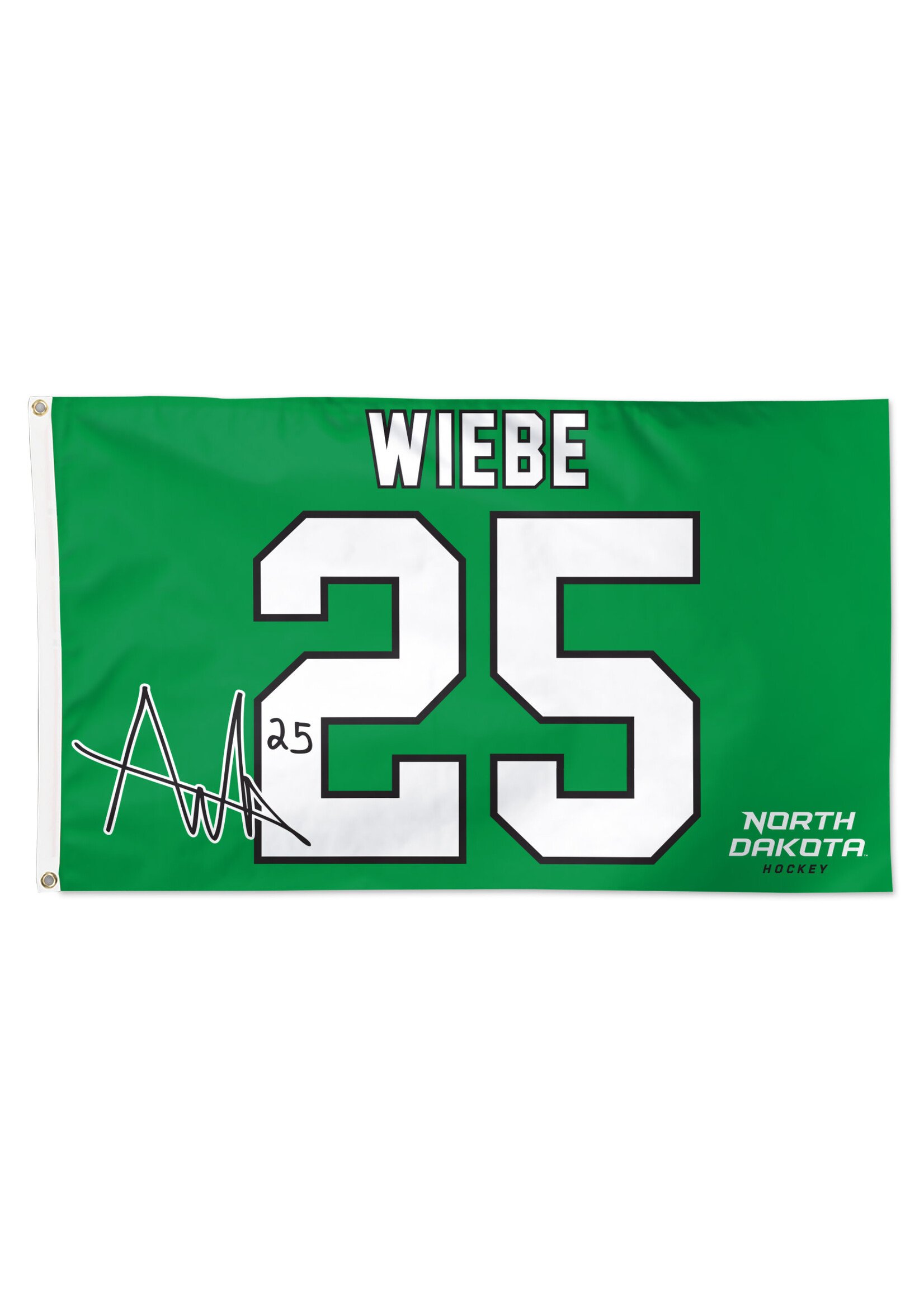 Wincraft Abram Wiebe #25 UND Hockey 3' x 5' Flag