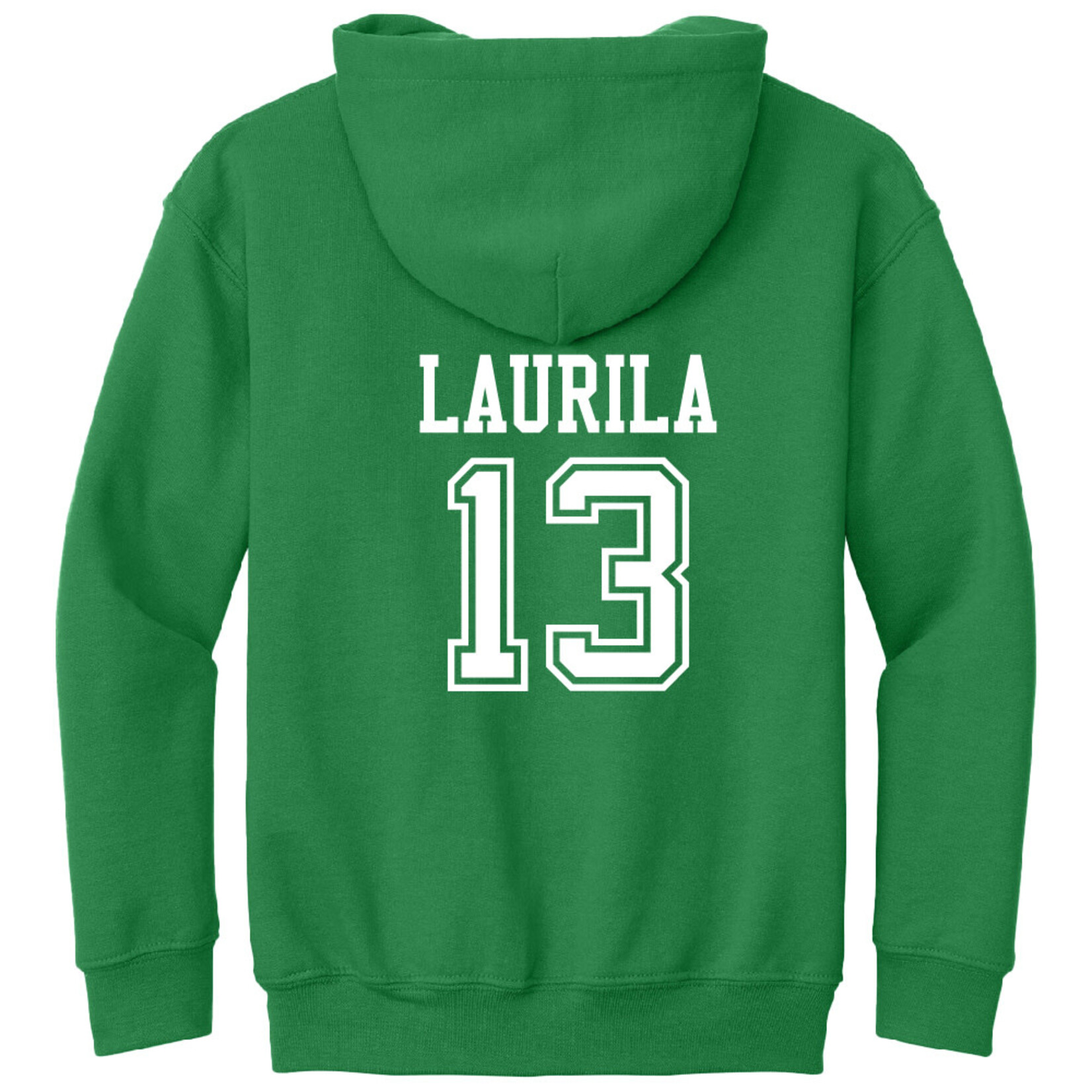 AHUNDYP #13 Sam Laurila North Dakota Hockey Sport Youth Hood