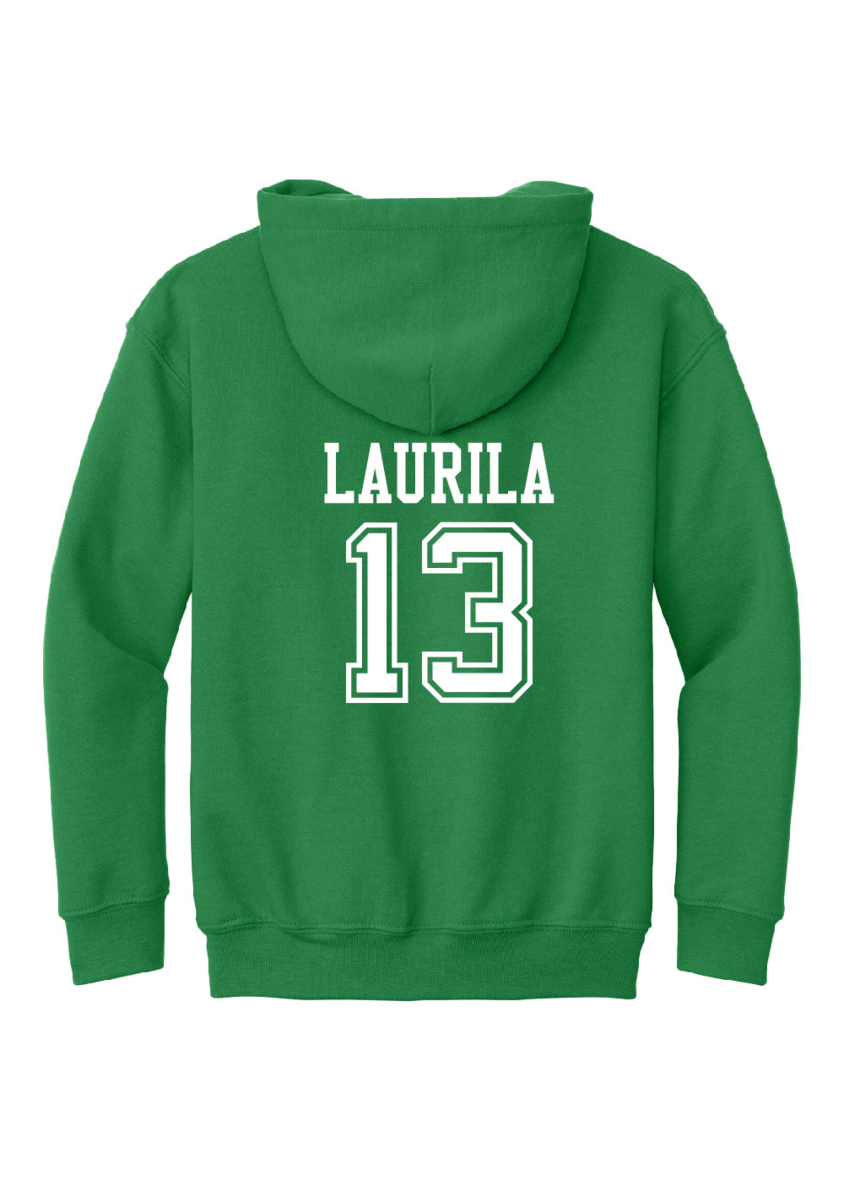 AHUNDYP #13 Sam Laurila North Dakota Hockey Sport Youth Hood