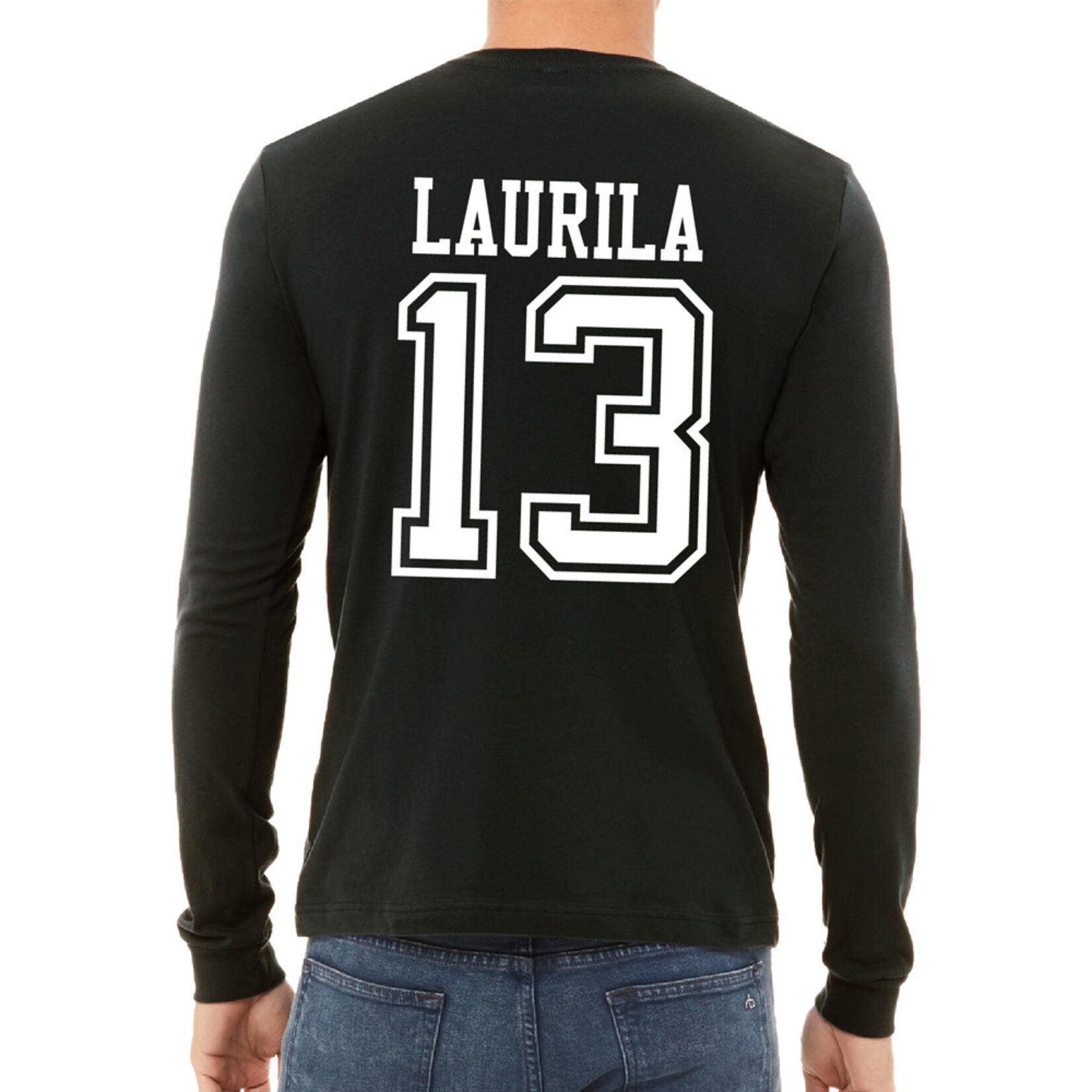 AHUNDYP #13 Sam Laurila North Dakota Hockey Sport Adult Long Sleeve